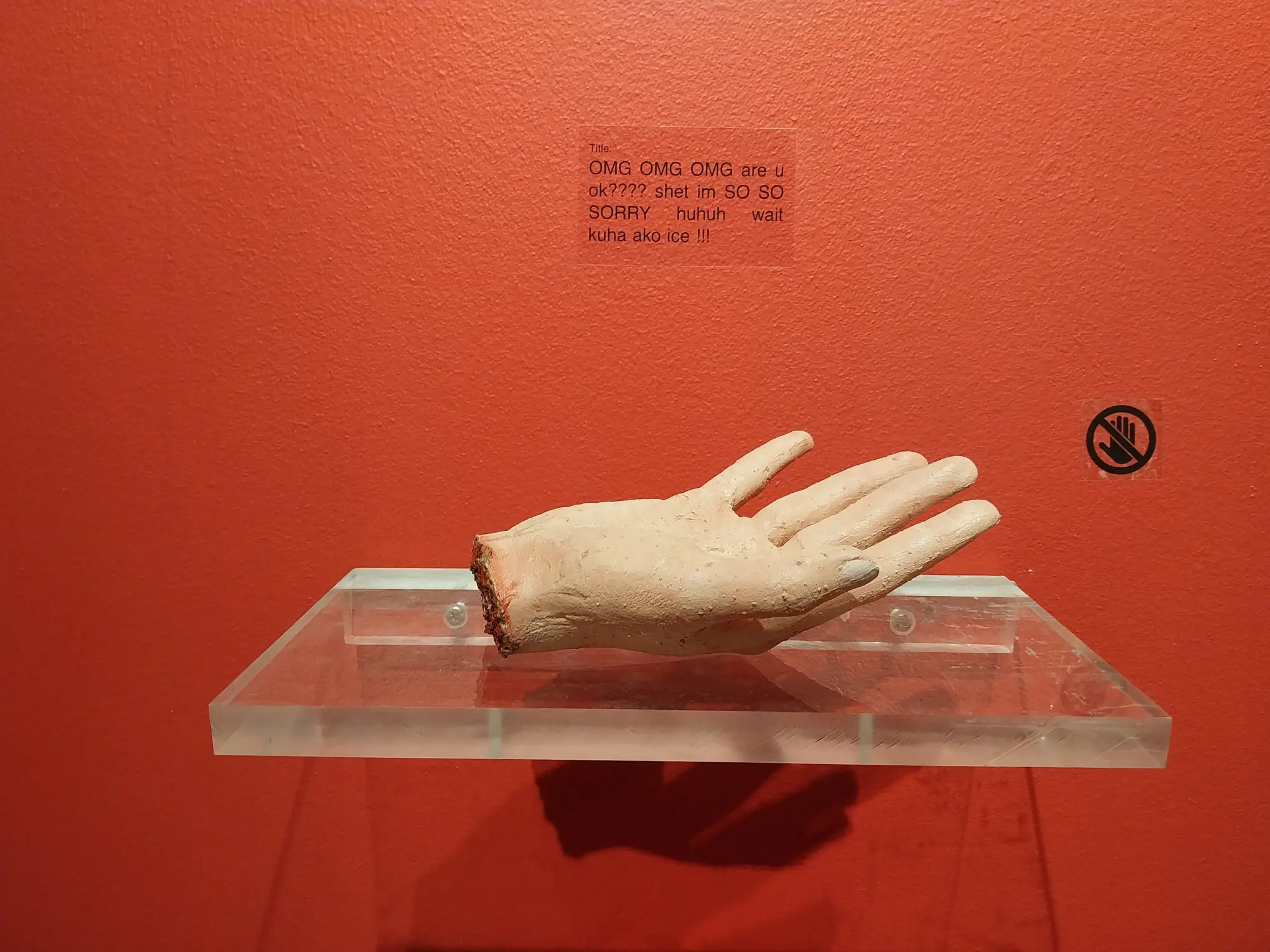 A work by Celeste Lapida for "A Knife Sharpens Itself."