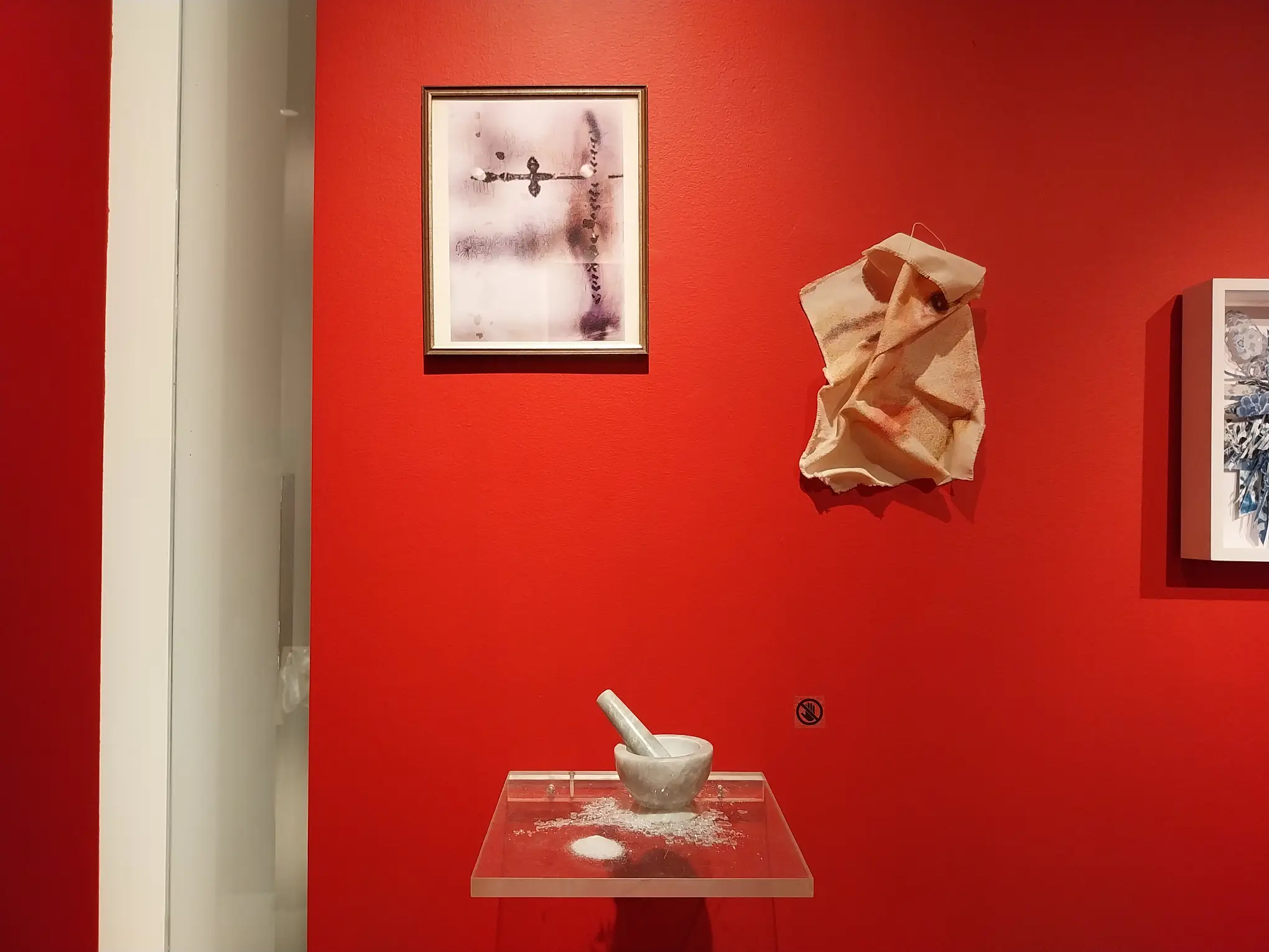 Three works from the exhibit, with Chesca Co's work at the bottom.