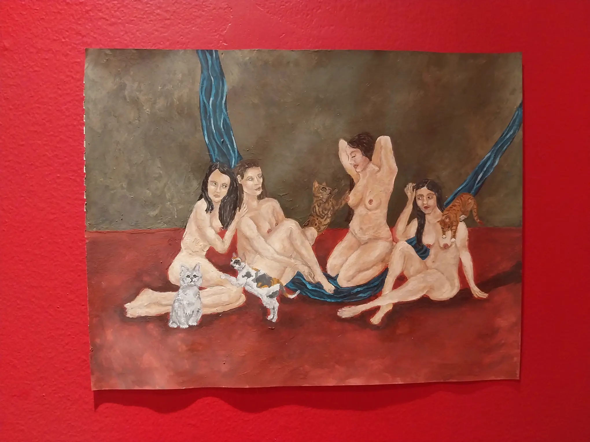 A painting by Victoria Keet for "A Knife Sharpens Itself."