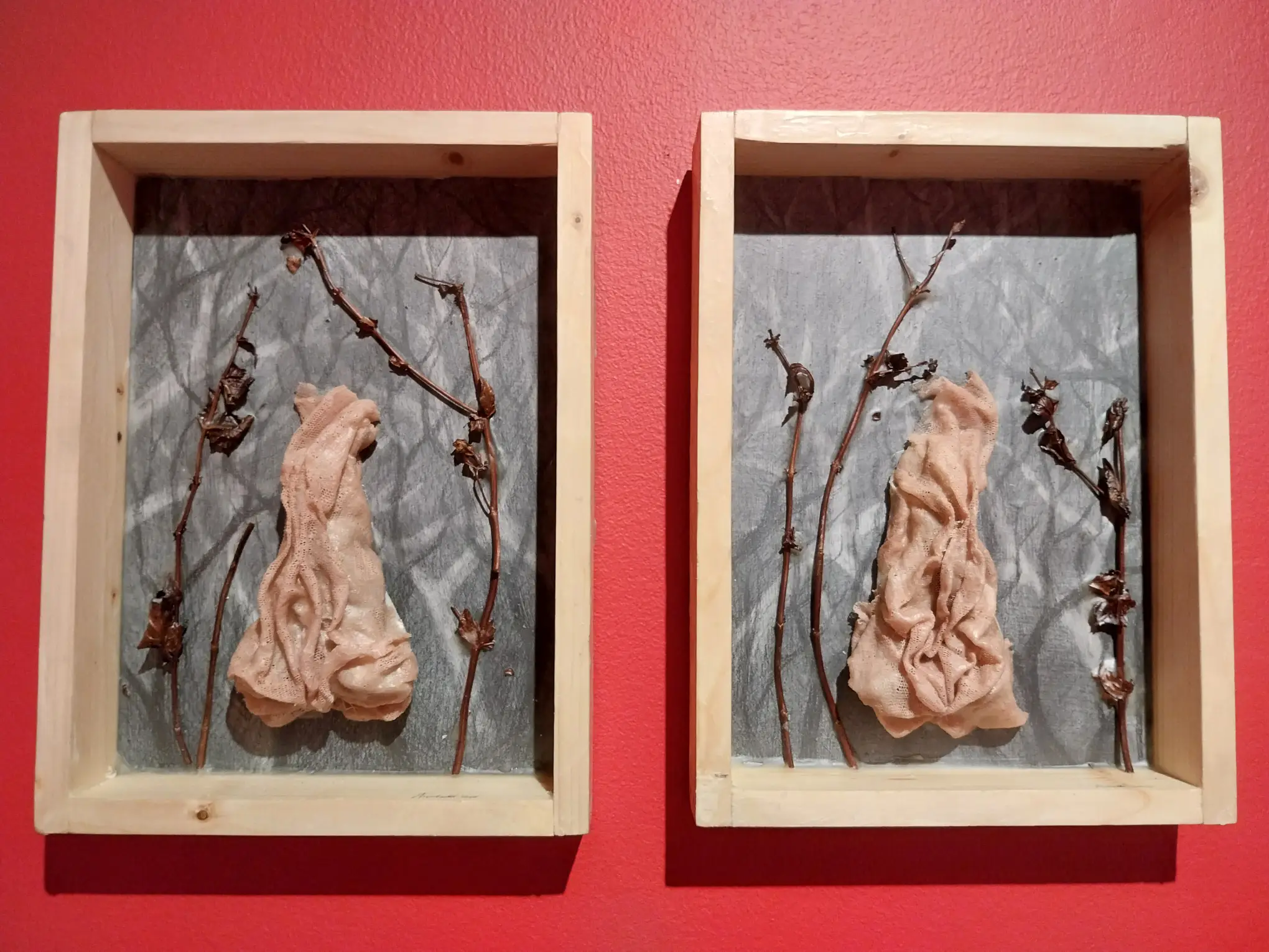 Arvi Fetalvero's "Dried Cutting 1 and 2."