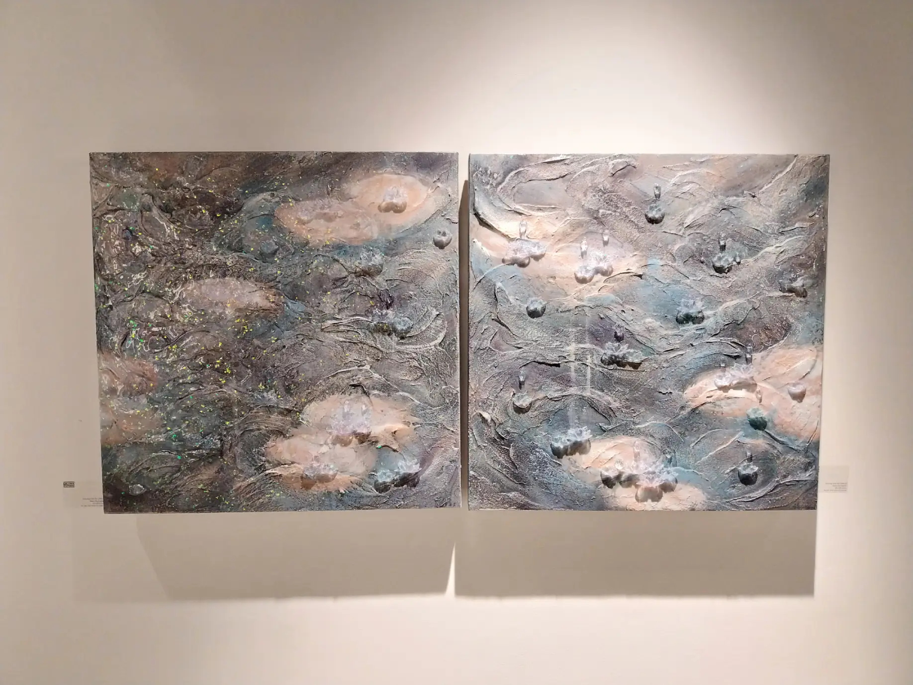 - BluPrint Maica Borlagdan’s two paintings.