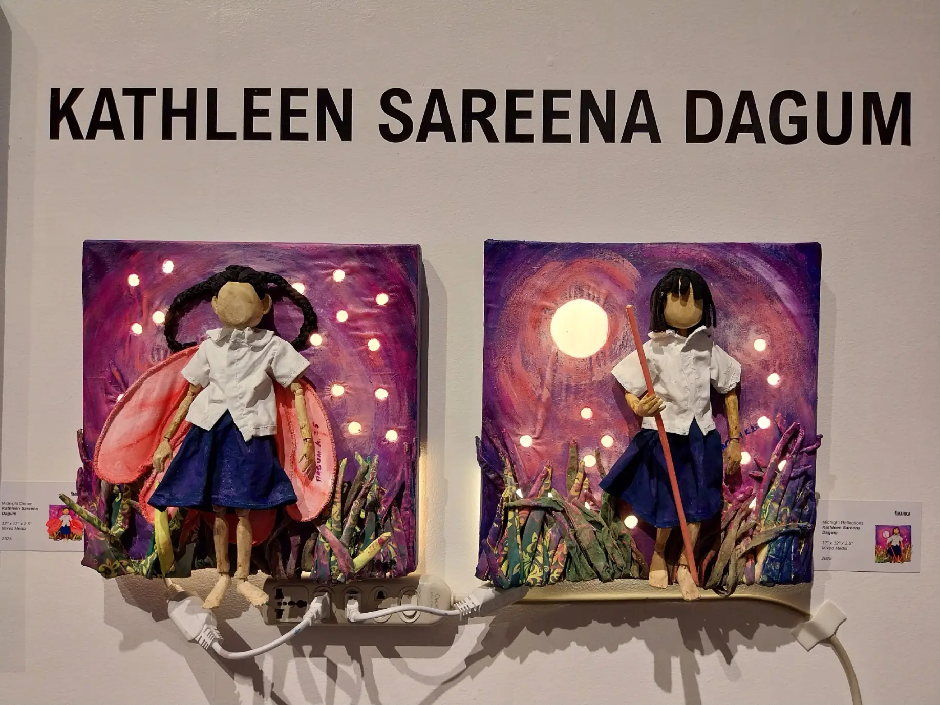 A work exhibited at "The Art of She," the Women's Month exhibit at Imahica Art.