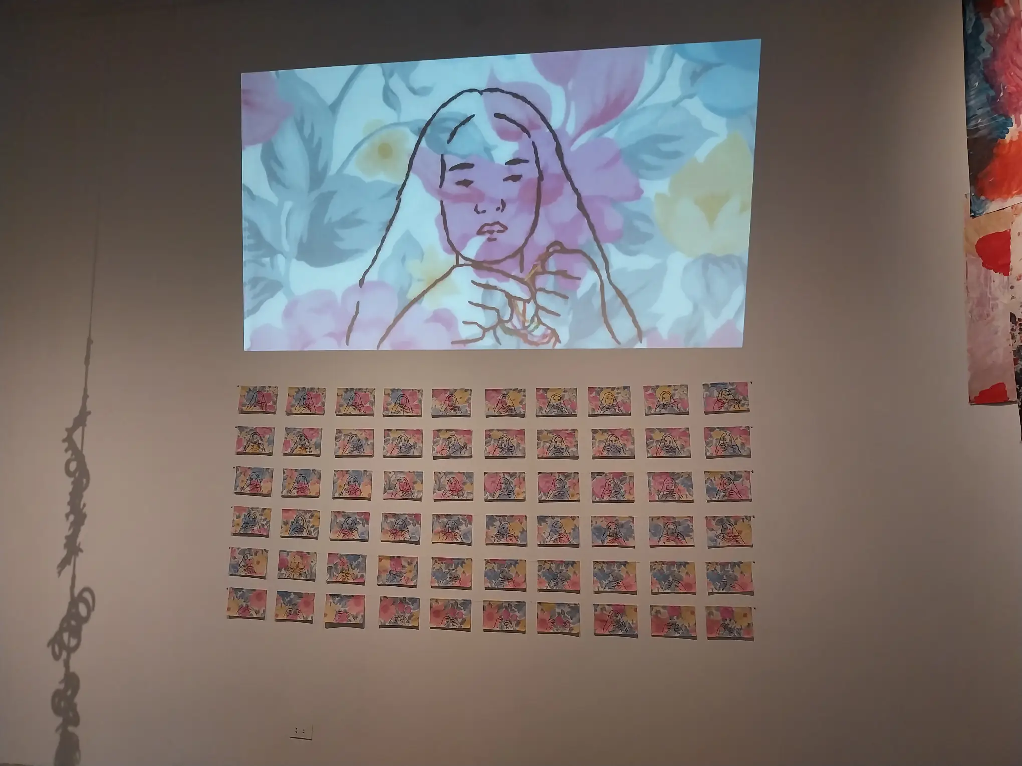 Tekla Tamoria's work as projected in "The Tearaways."