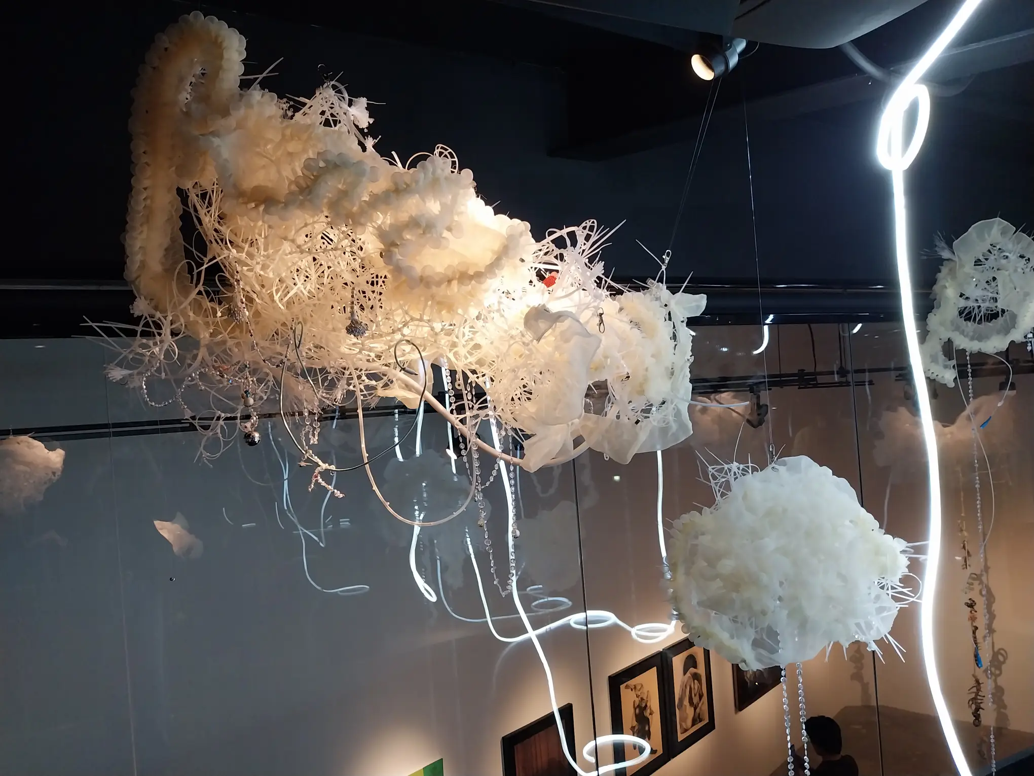 Multiple works by Kelli Maeshiro for "The Tearaways" at Modeka Art.