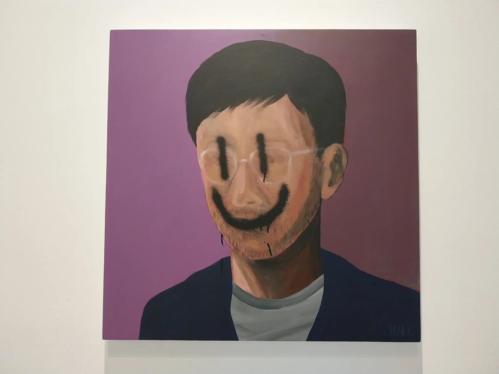 "Mediocre Artist, Puro Smiley" by Chalk Zaldivar.