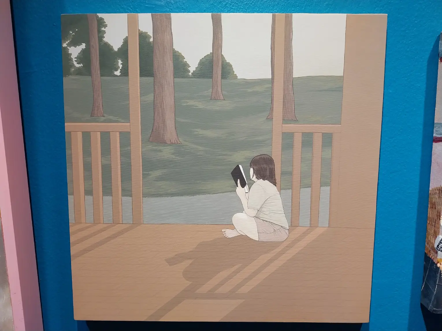 A work exhibited at Art Verite's Women's Month exhibit "The Girl Has No Door on Her Mouth."