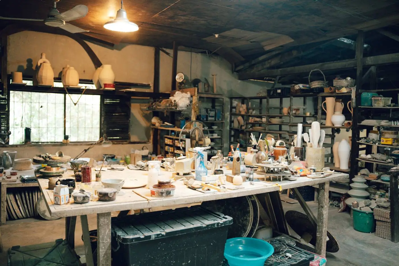 The personal workshop of Jon and Tessy Pettyjohn.