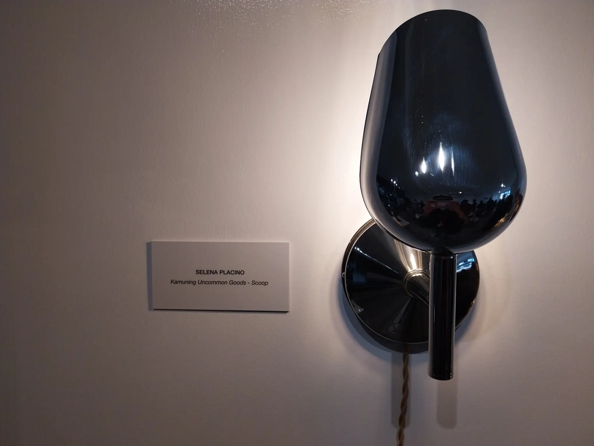 "Scoop Wall Light" by Selena Placino for "No Boundaries by NewFolk."