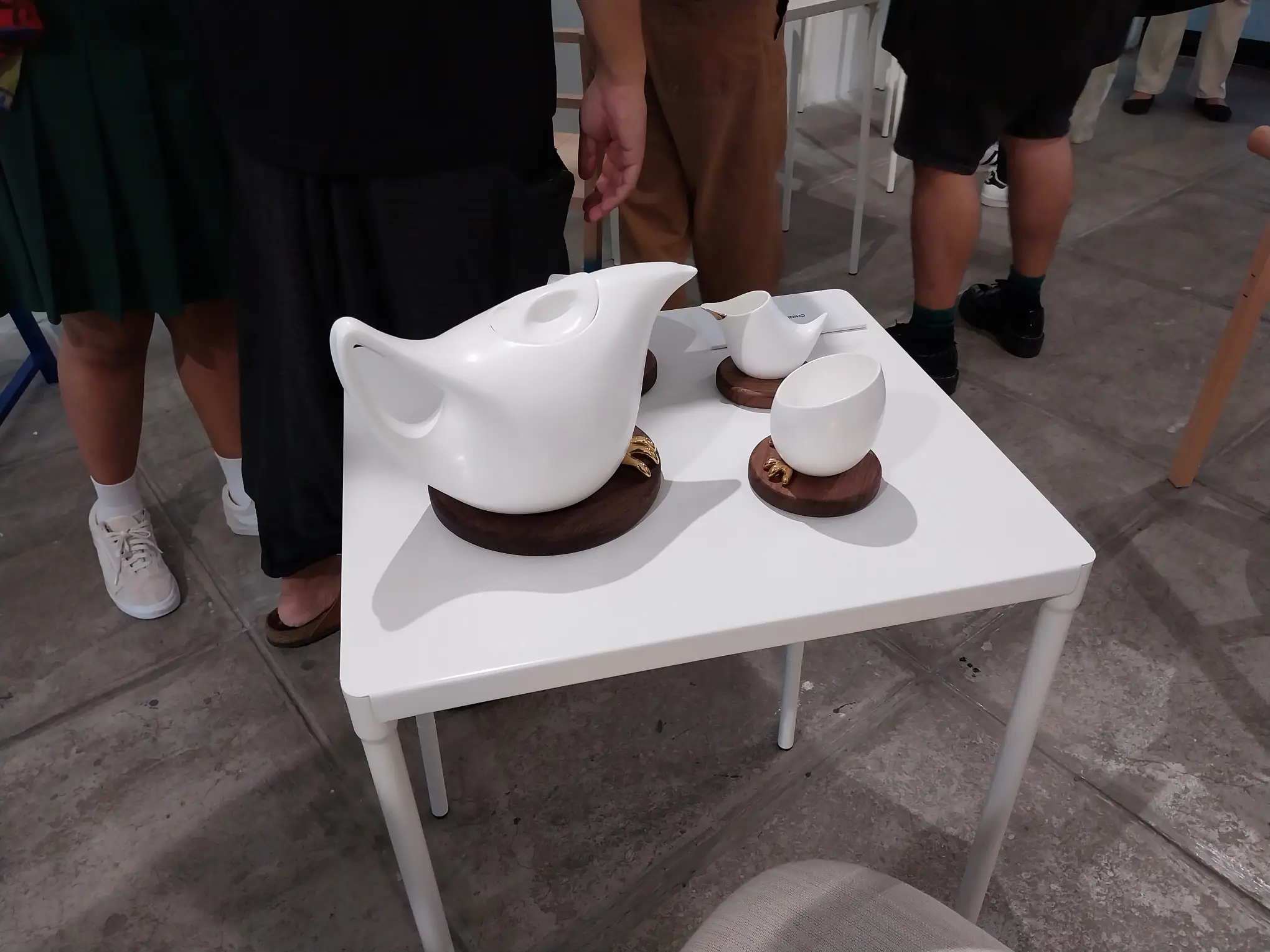 Chini Lichangco's "Maya Tea Set" for "No Boundaries by NewFolk," curated by Gabriel Lichauco.