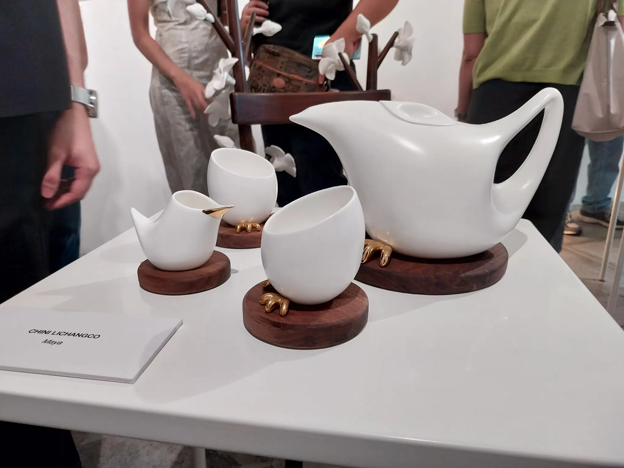 Chini Lichangco's "Maya Tea Set" for "No Boundaries by NewFolk," curated by Gabriel Lichauco.