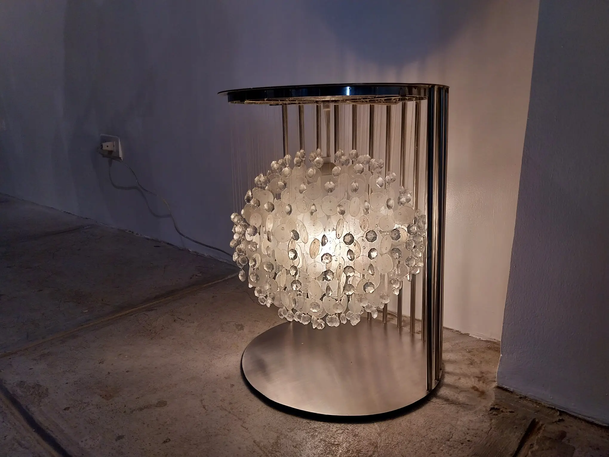 A table lamp by Meyte Chan as shown at "No Boundaries by NewFolk," curated by Gabriel Lichauco.