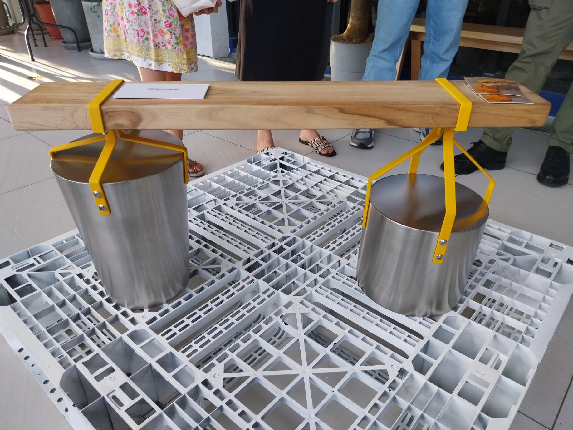 Selena Placino's "Taho! Bench Outdoor" for "No Boundaries by NewFolk" curated by Gabriel Lichauco.