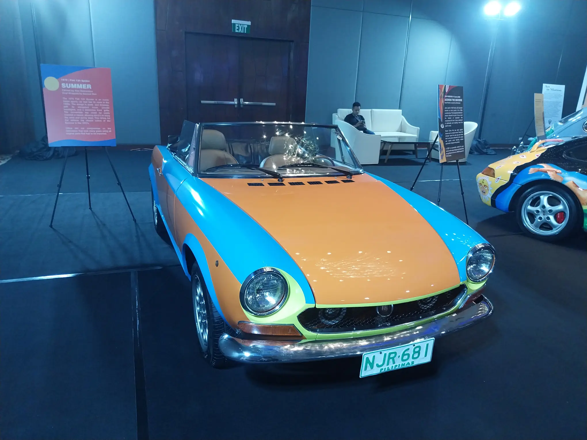 A 1970 Fiat 124 Spyder redesigned by Ramon Orlina.