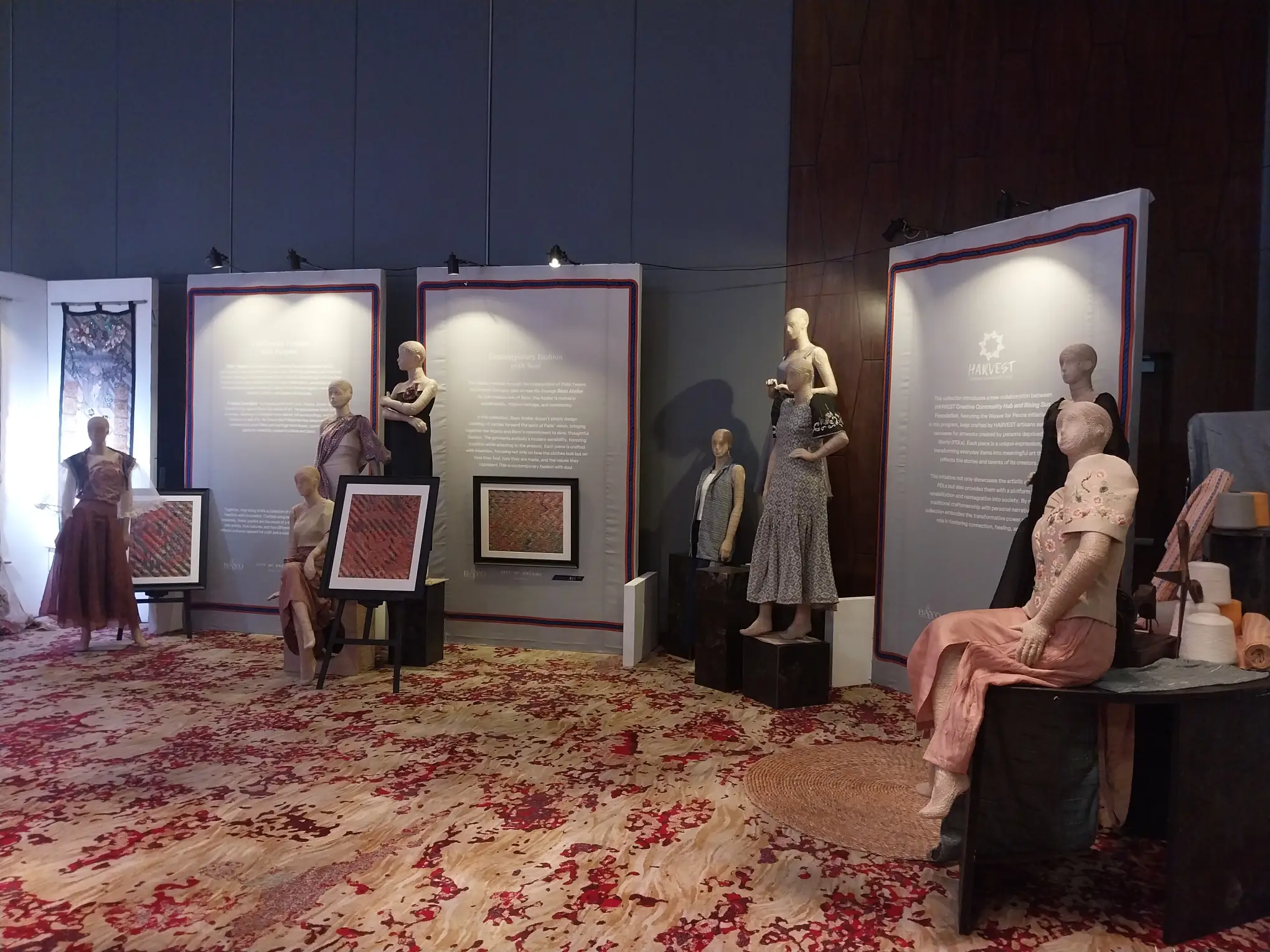 Some of the curated art couture Filipino fashion in "Lamina: A Curated Lifestyle Fair."