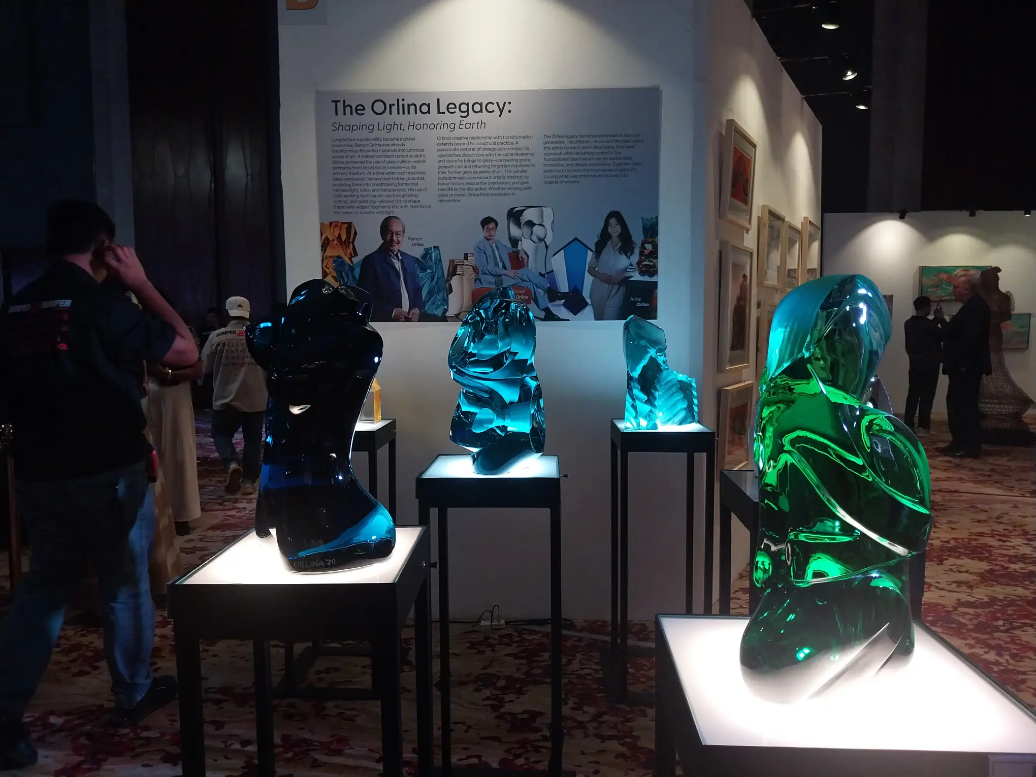 Works by the three Orlina sculptorists in "Lamina: A Curated Lifestyle Fair."