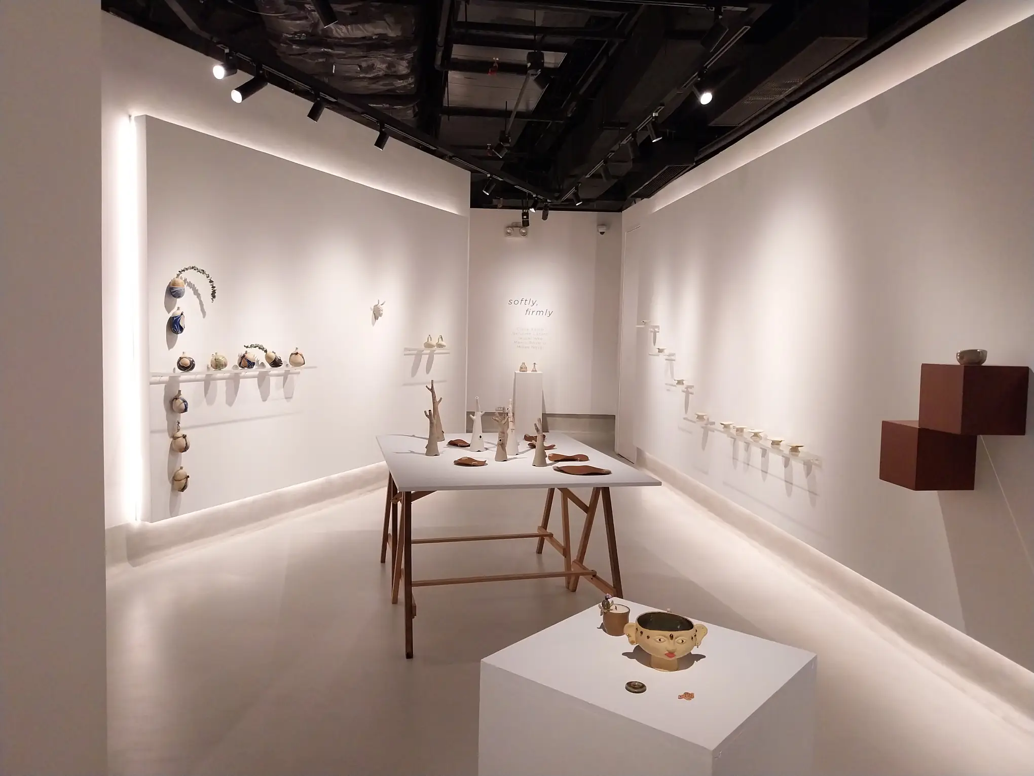 "softly, firmly," a recent group showcase of artisans in the Philippine ceramic art scene.