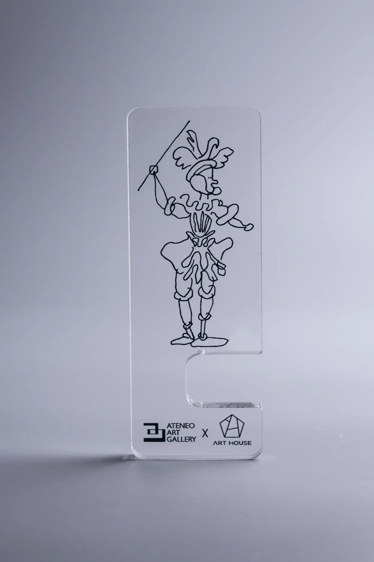 Cellphone stand from the Fernando Zóbel Centennial Collection designed by The Art House.