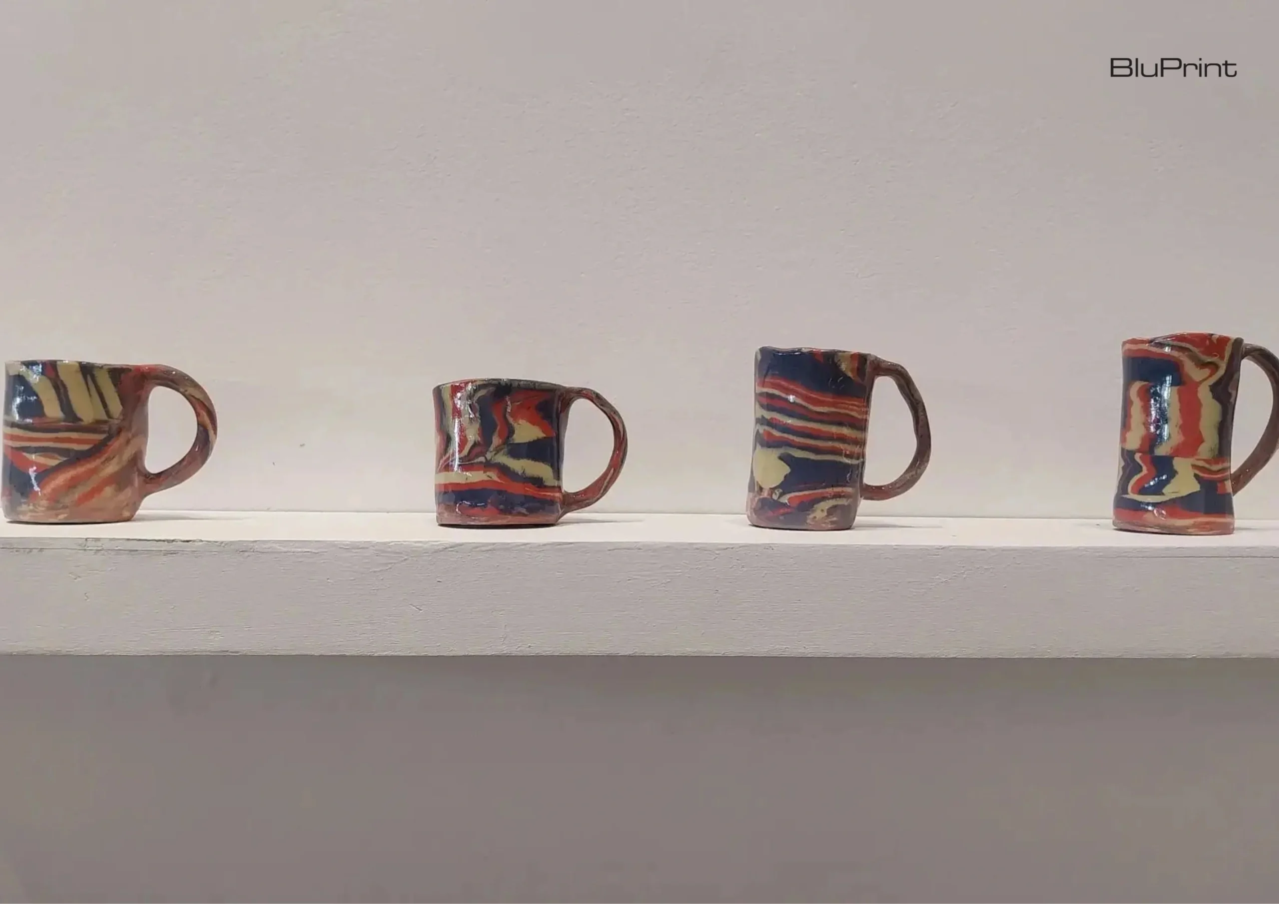 Ceramic mugs made by Winnie Go for 