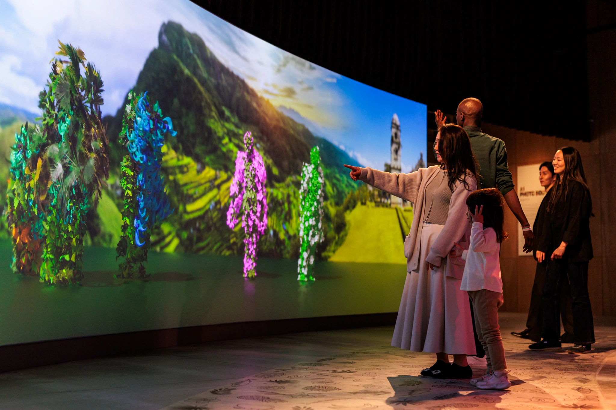 People dancing at the Dance with Nature installation at the Philippine Pavilion at Osaka World Expo 2025.