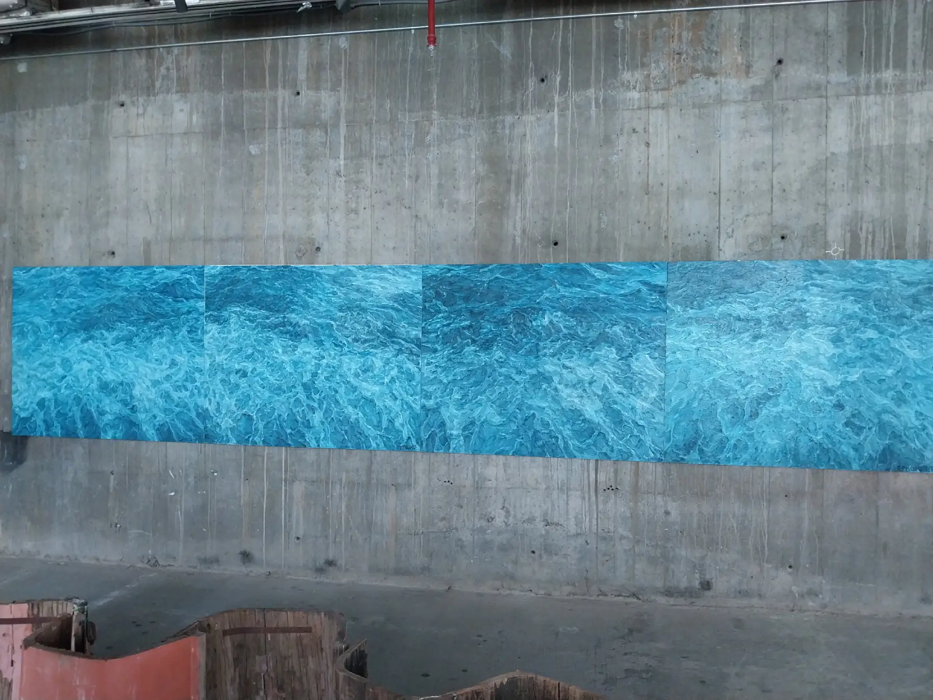 Elaine Navas's work for the exhibit at RCBC Plaza.