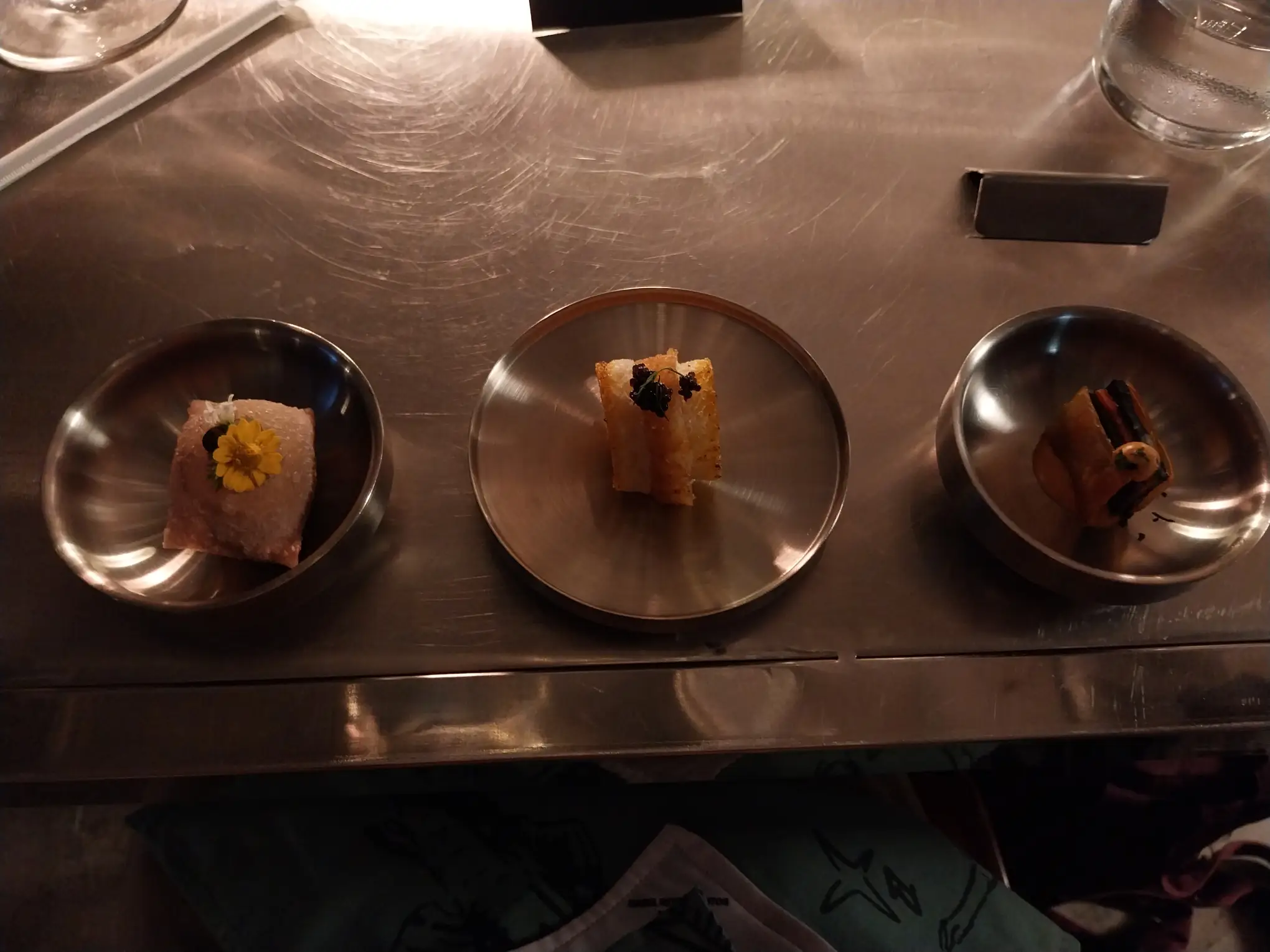 Appetizers served during 'reNOWn x Isabel Reyes Santos' at Now Now Canteen.