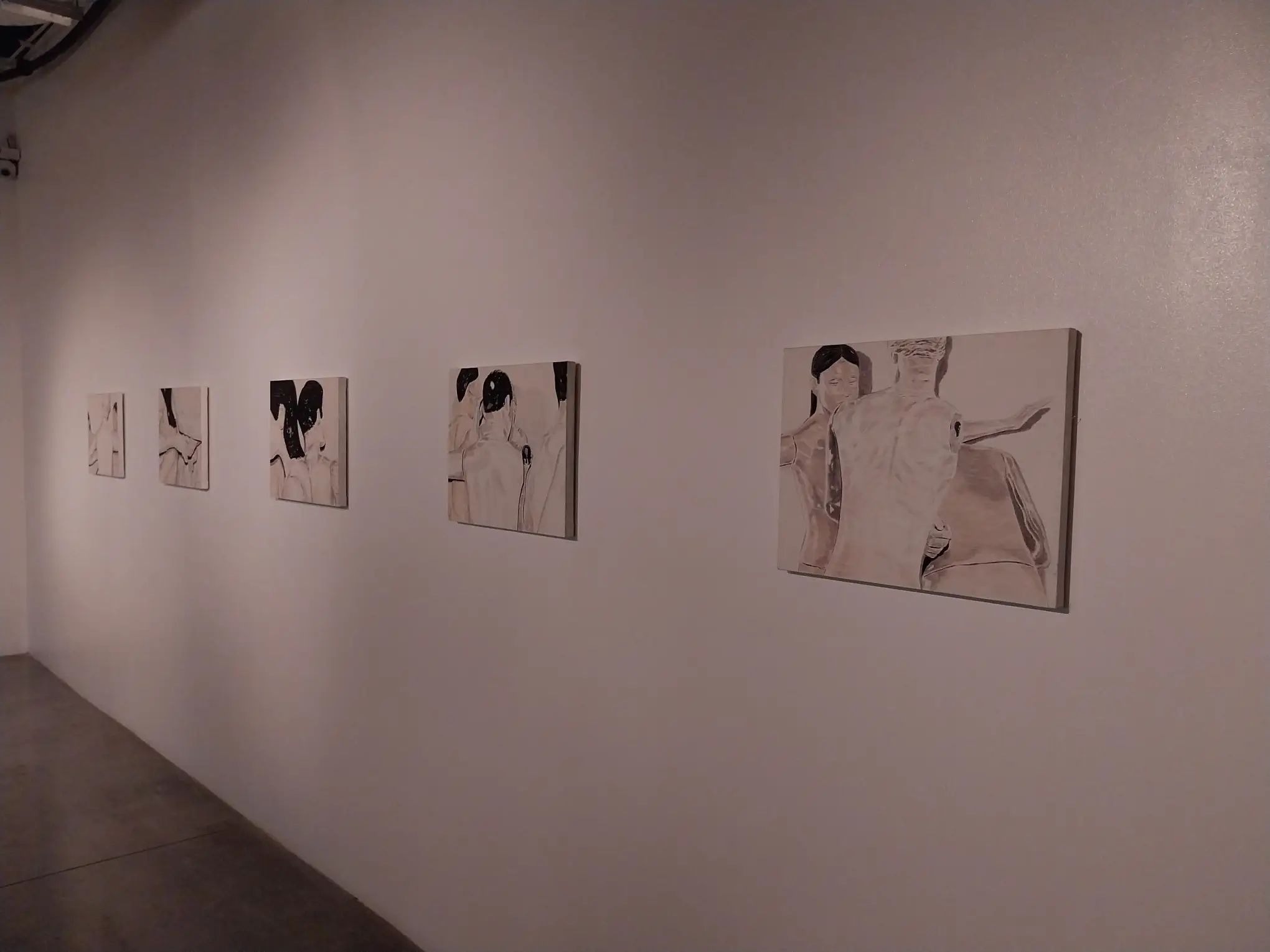 Multiple works shown at "Moments of Delay" at MCAD Manila.