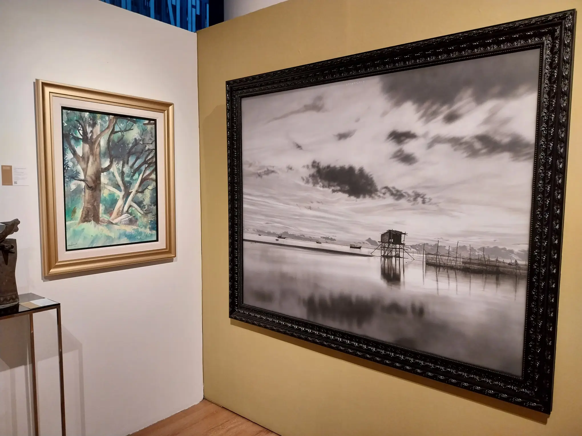 Two works shown in the auction.