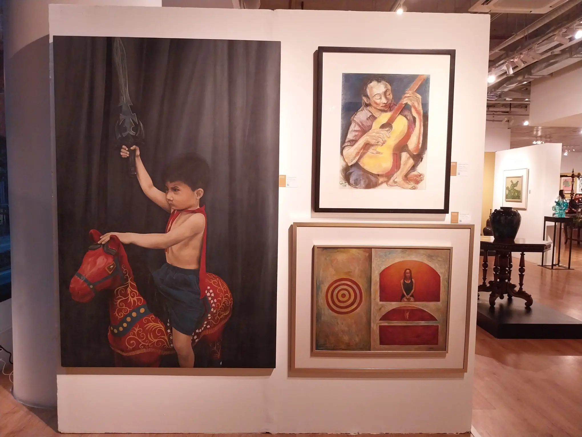 Three works shown at "Finer Pursuits."