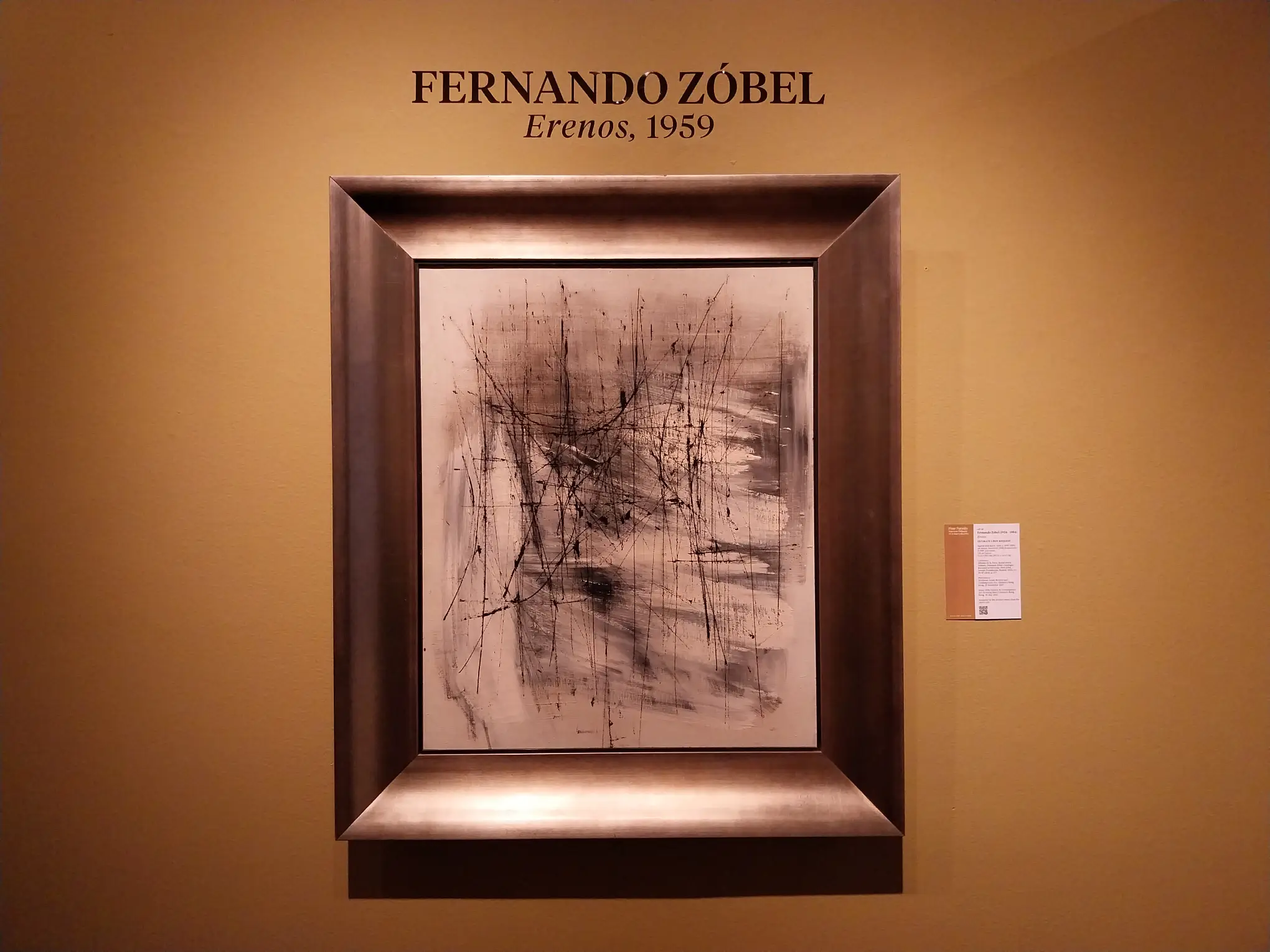 A work by Fernando Zobel being auctioned.