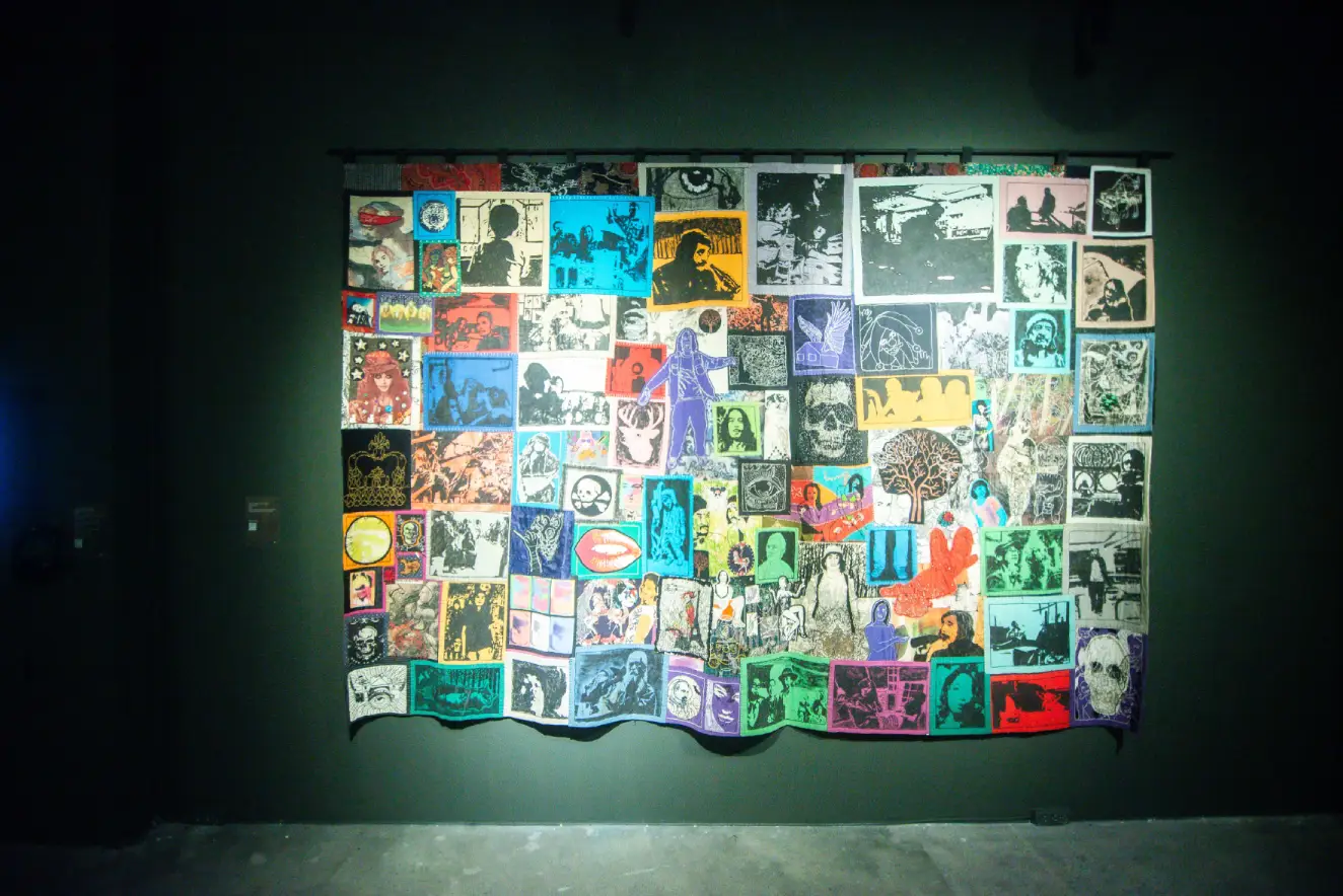 A work displayed at the Ateneo Art Gallery exhibit on the Baguio Arts Guild.