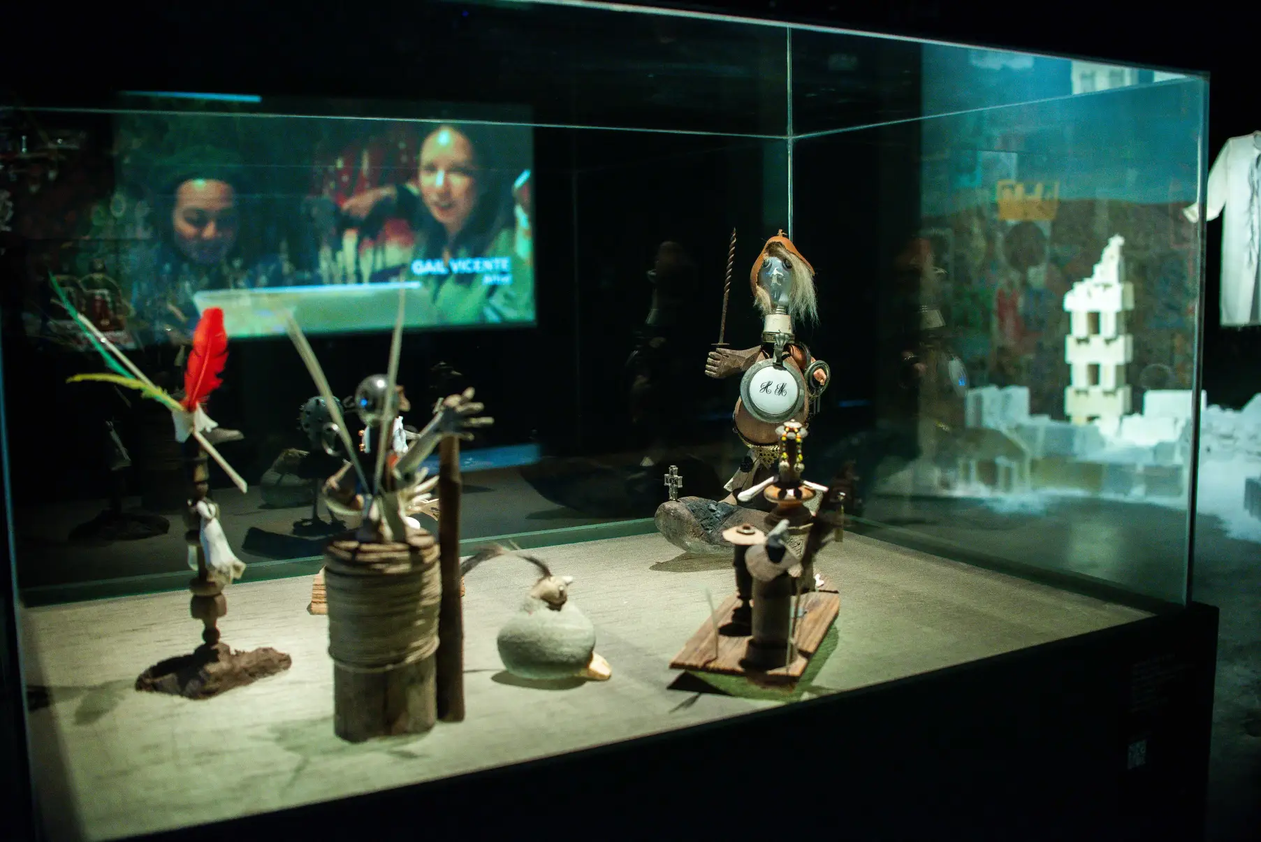 A work displayed at the Ateneo Art Gallery exhibit on the Baguio Arts Guild.