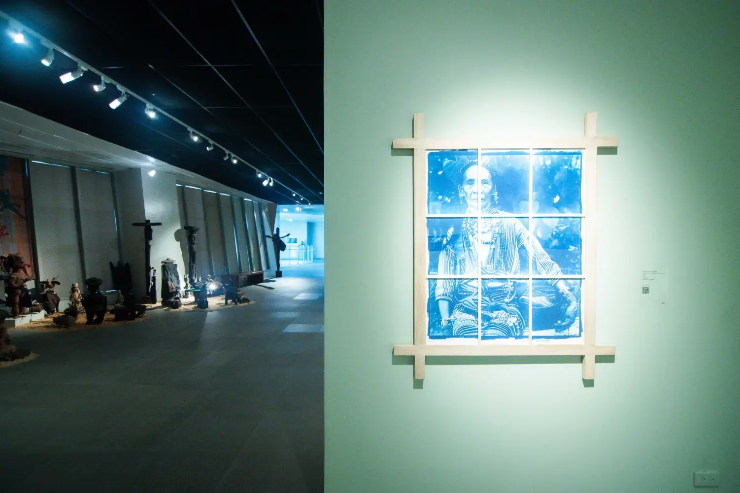 An artwork shown at the Ateneo Art Gallery exhibit "Gongs. Smoke. Blood. Earth."