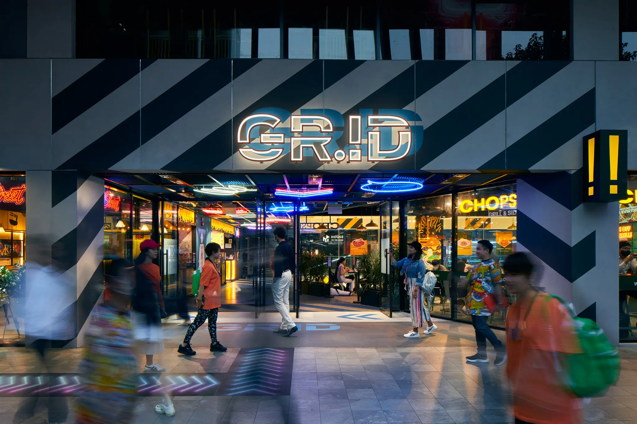 GRiD: A Retro-Inspired Youth Center Reconnecting A Lost Retail Destination with the Community.