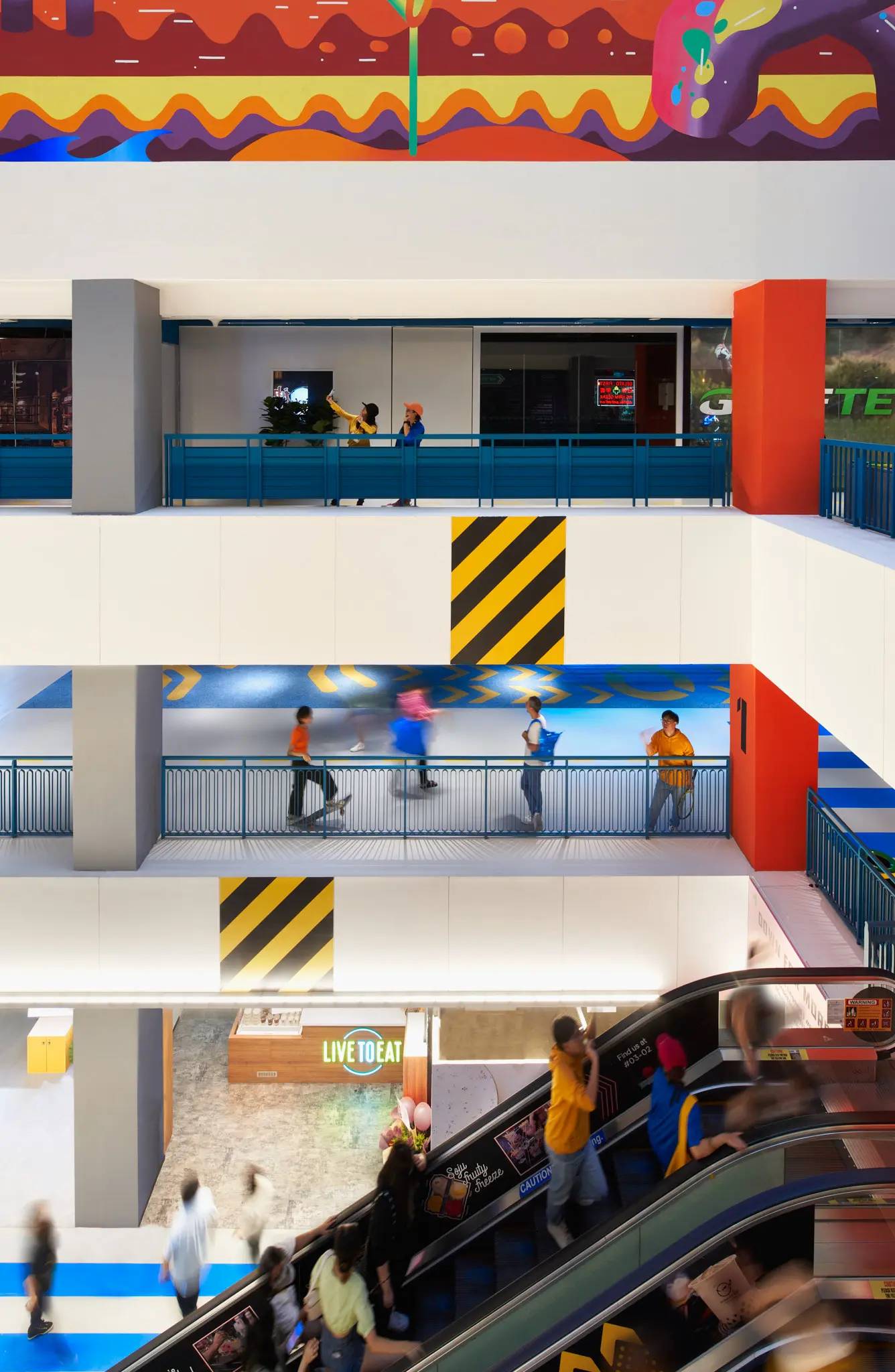 GRiD: A Retro-Inspired Youth Center Reconnecting A Lost Retail Destination with the Community.
