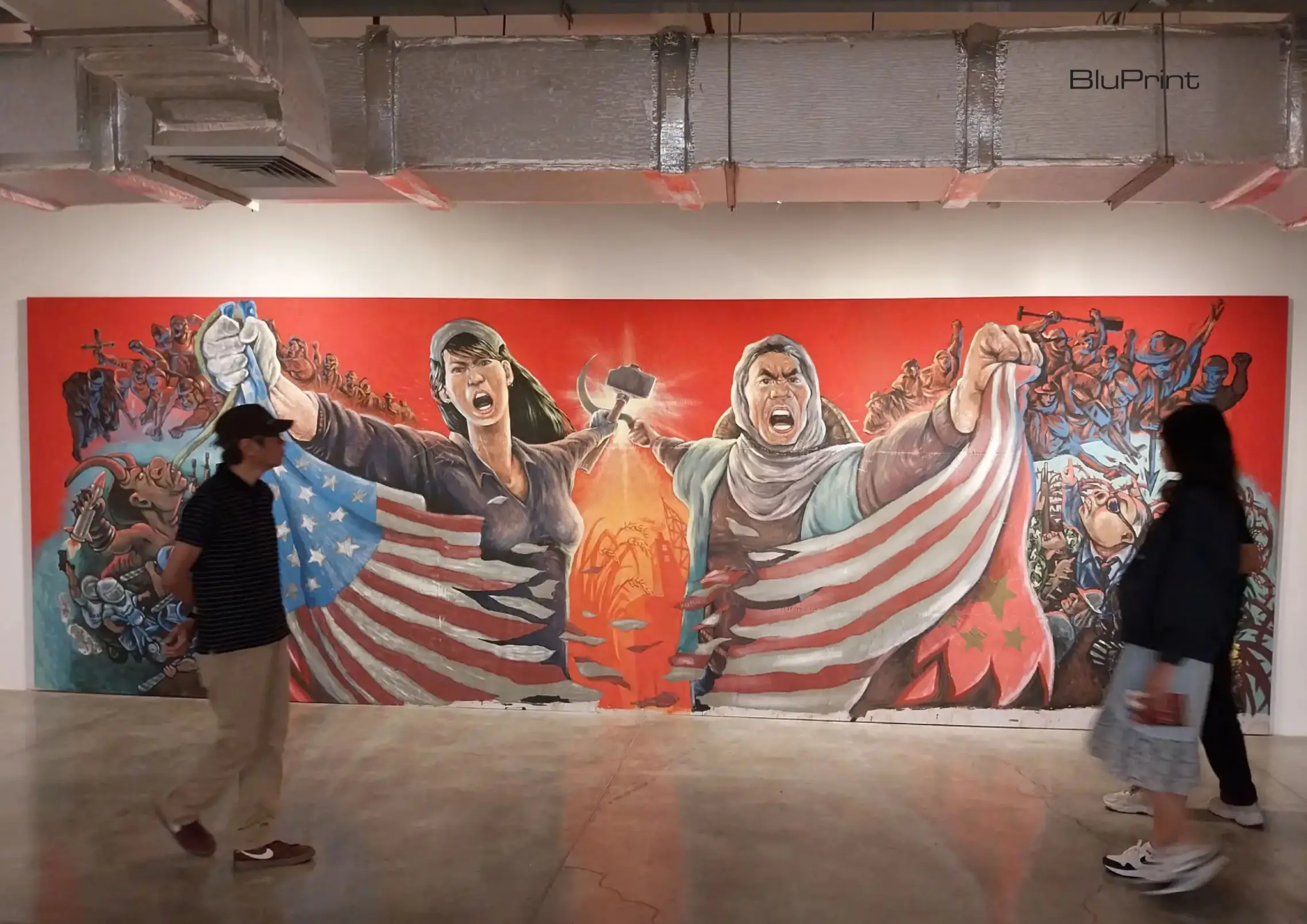 Tambisan sa Sining’s mural for worker rights as shown at 