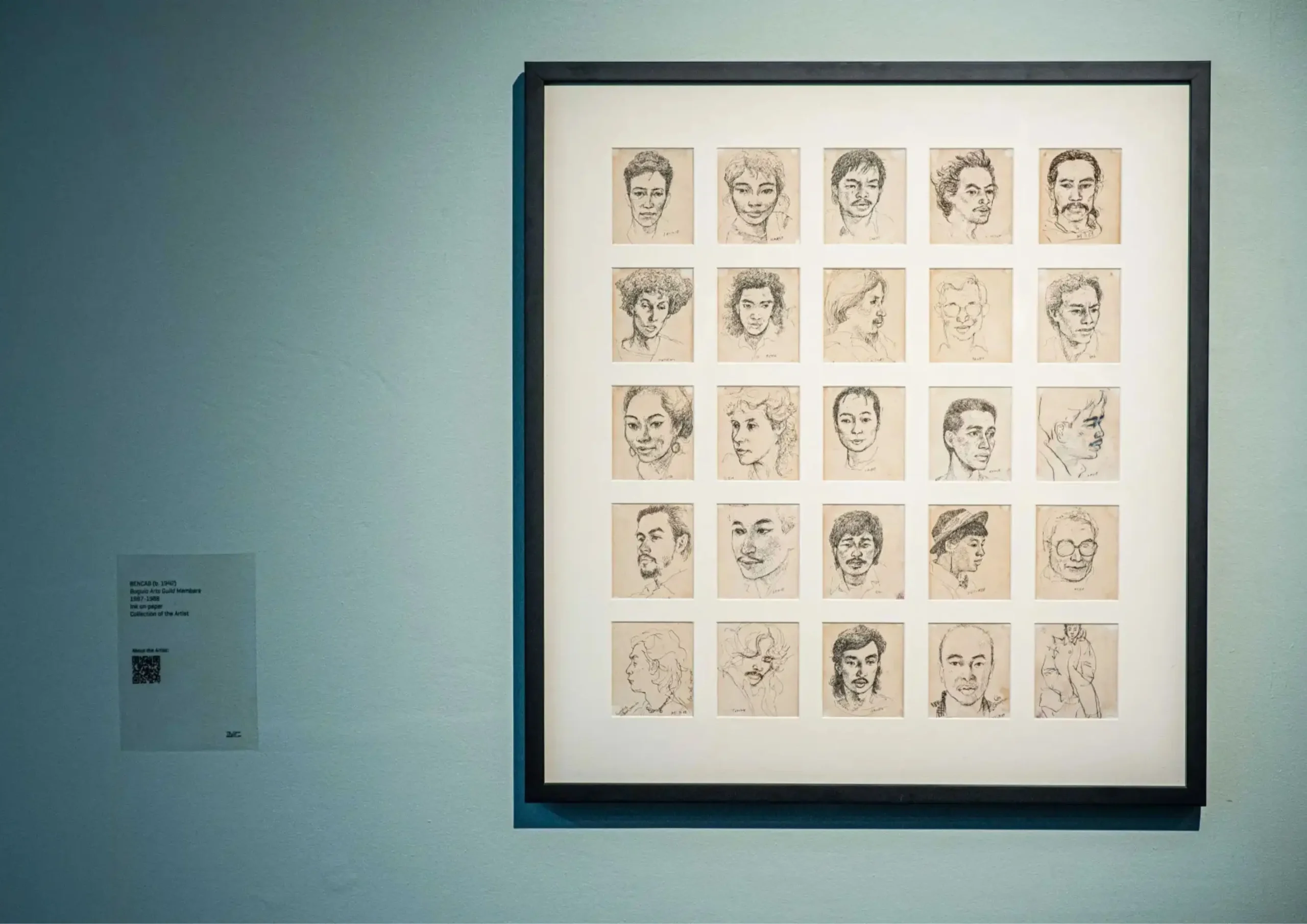 Members of the Baguio Arts Guild as drawn by BenCab.