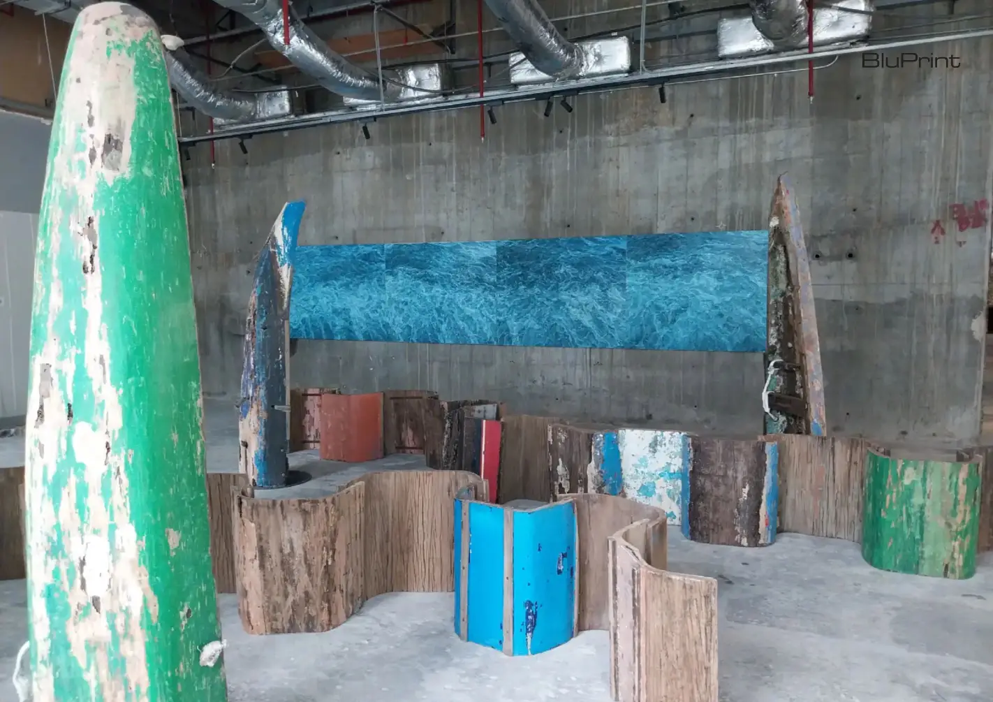 One of the artworks being exhibited at RCBC Plaza for 