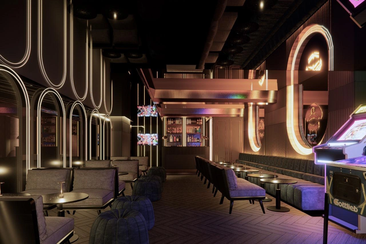 Versus Game Bar designed by Paolo Castro of Bespoke 88.