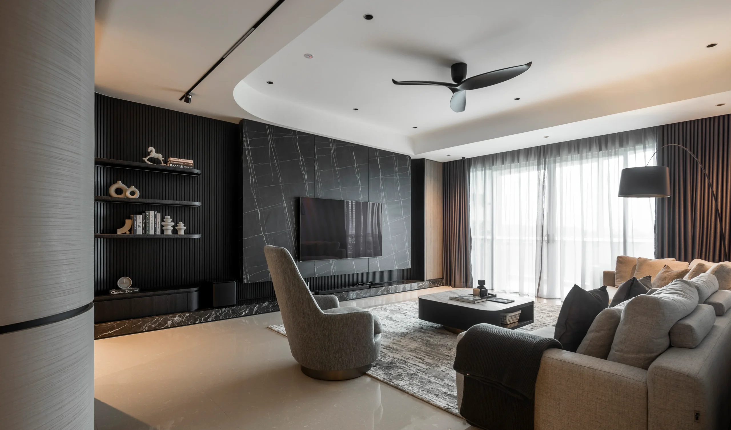 Sleek Splendour: A Luxurious Two-Bedroom Apartment for Modern Newlyweds.