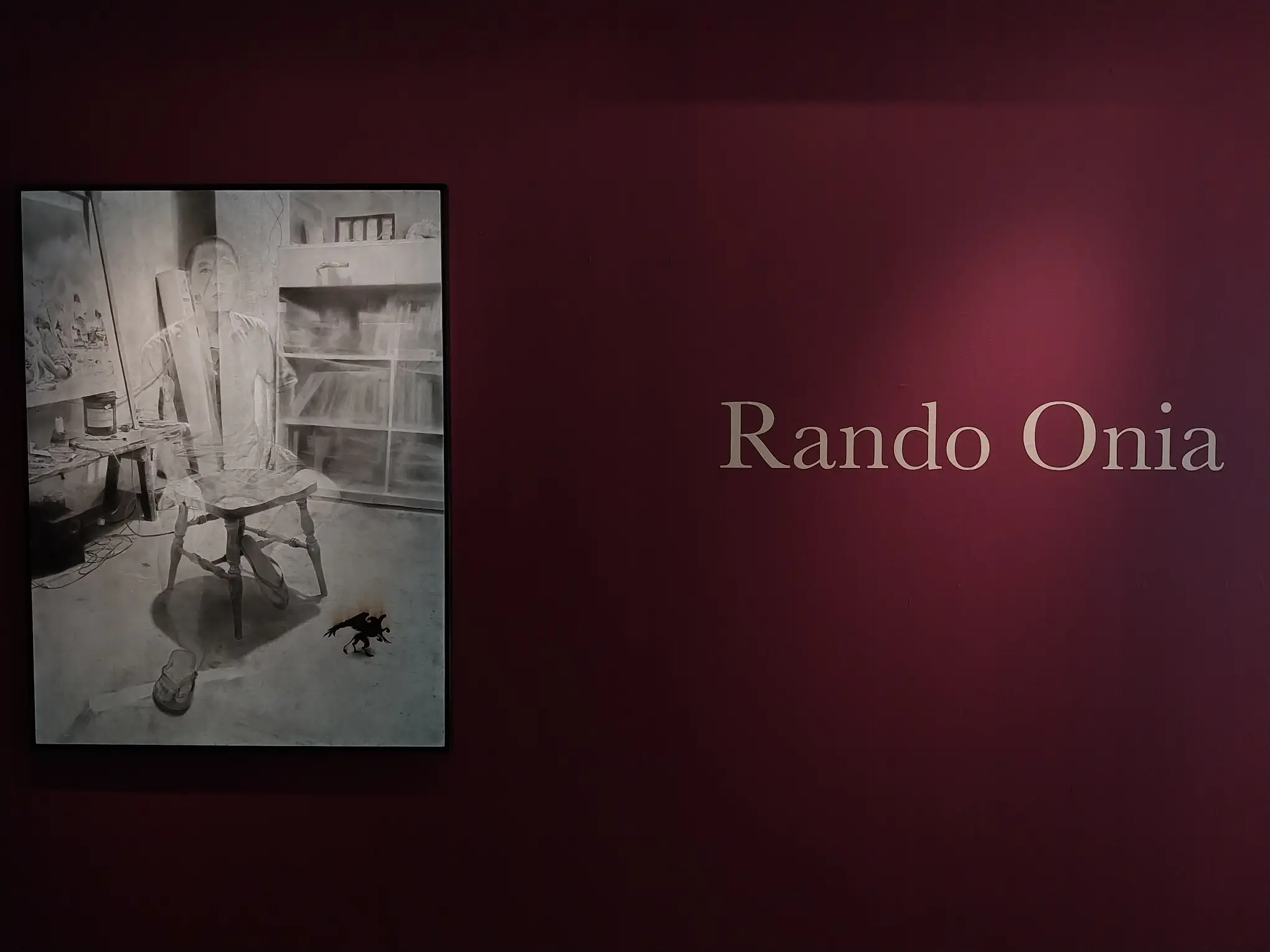 A work by Rando Onia for "Archipelago of Silence" at Artinformal Gallery.