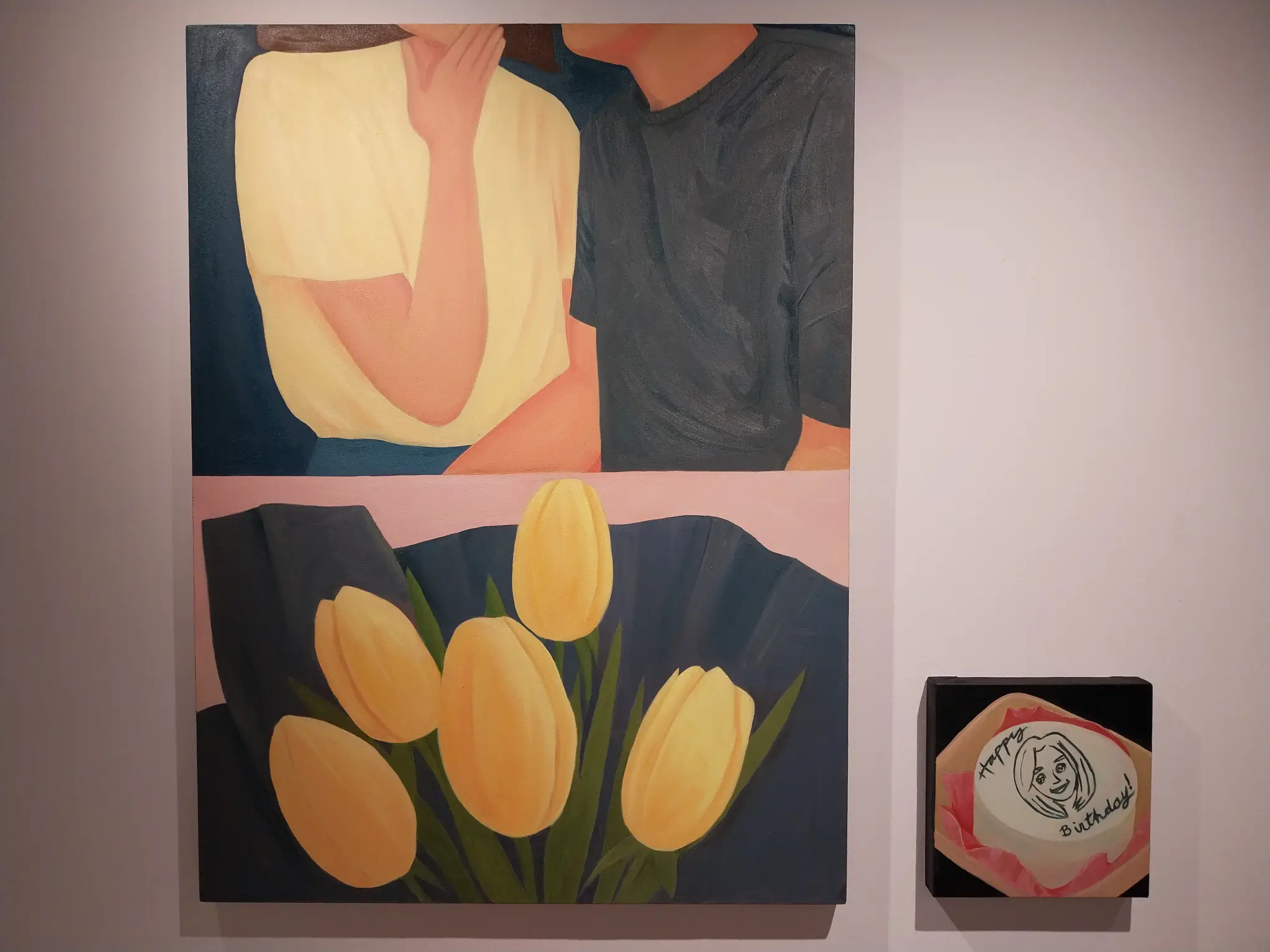 For our contemporary art roundup, two paintings by Nicole Bitas.