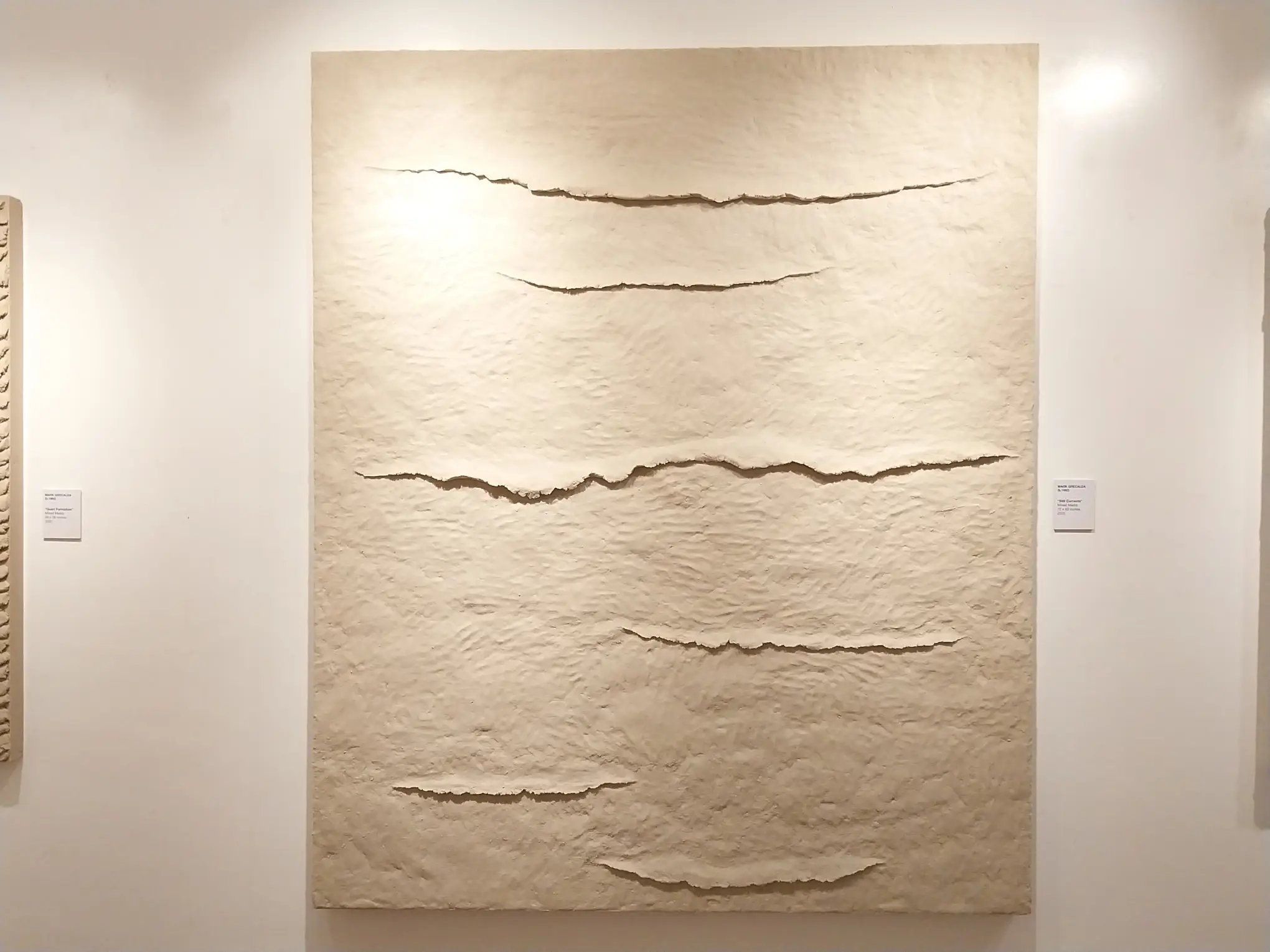 A work by Mark Grecalda for "Still Point" at Art Camp Galelry.