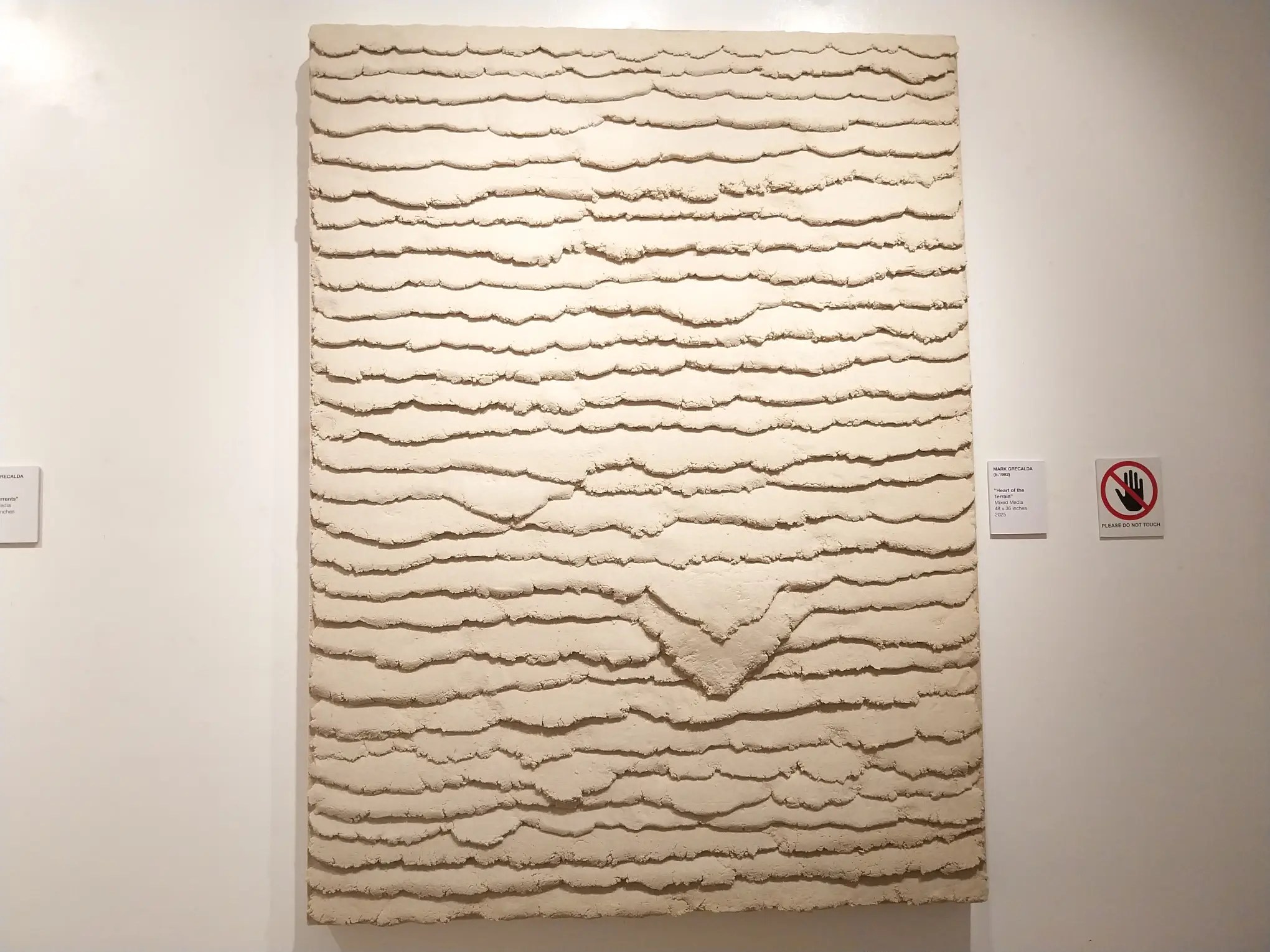 A work by Mark Grecalda for "Still Point" at Art Camp Galelry.