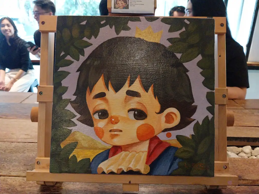 A painting being shown for MoCAF 2025.