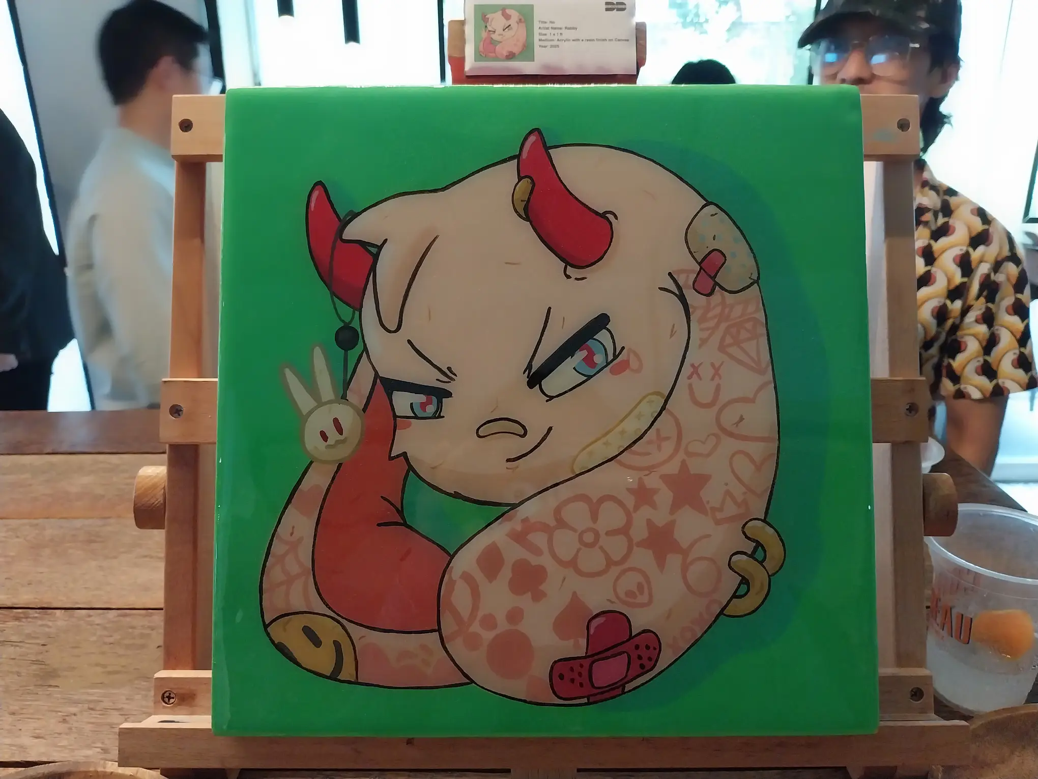 A painting being shown for MoCAF 2025.