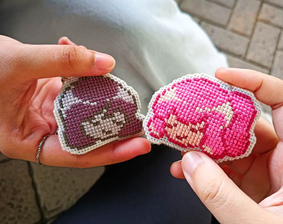 An example of AJ Cu's cross-stitch artwork experimentations. Photo provided by artist.