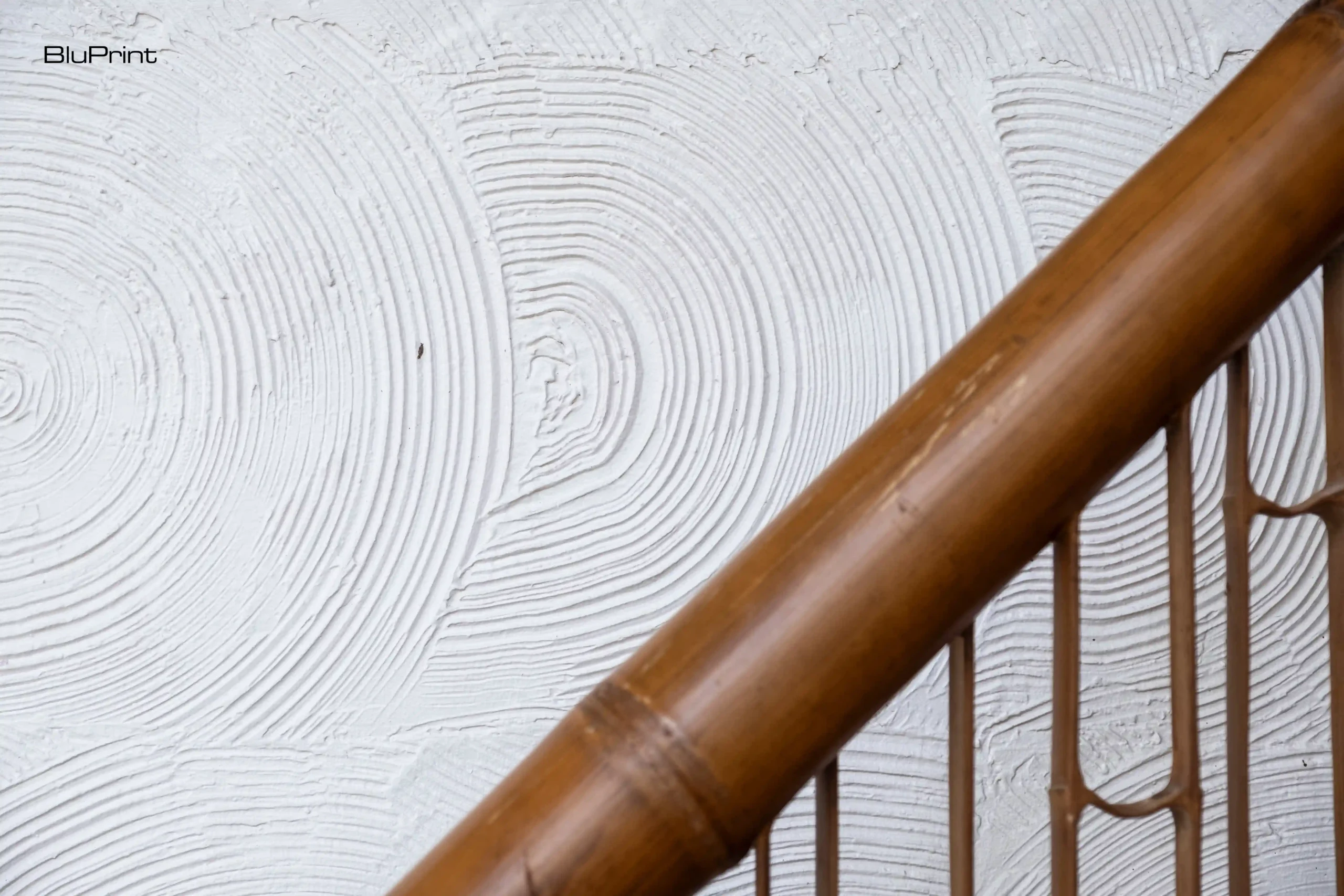 Closeup shot of a textured wall at Aman Sinaya.