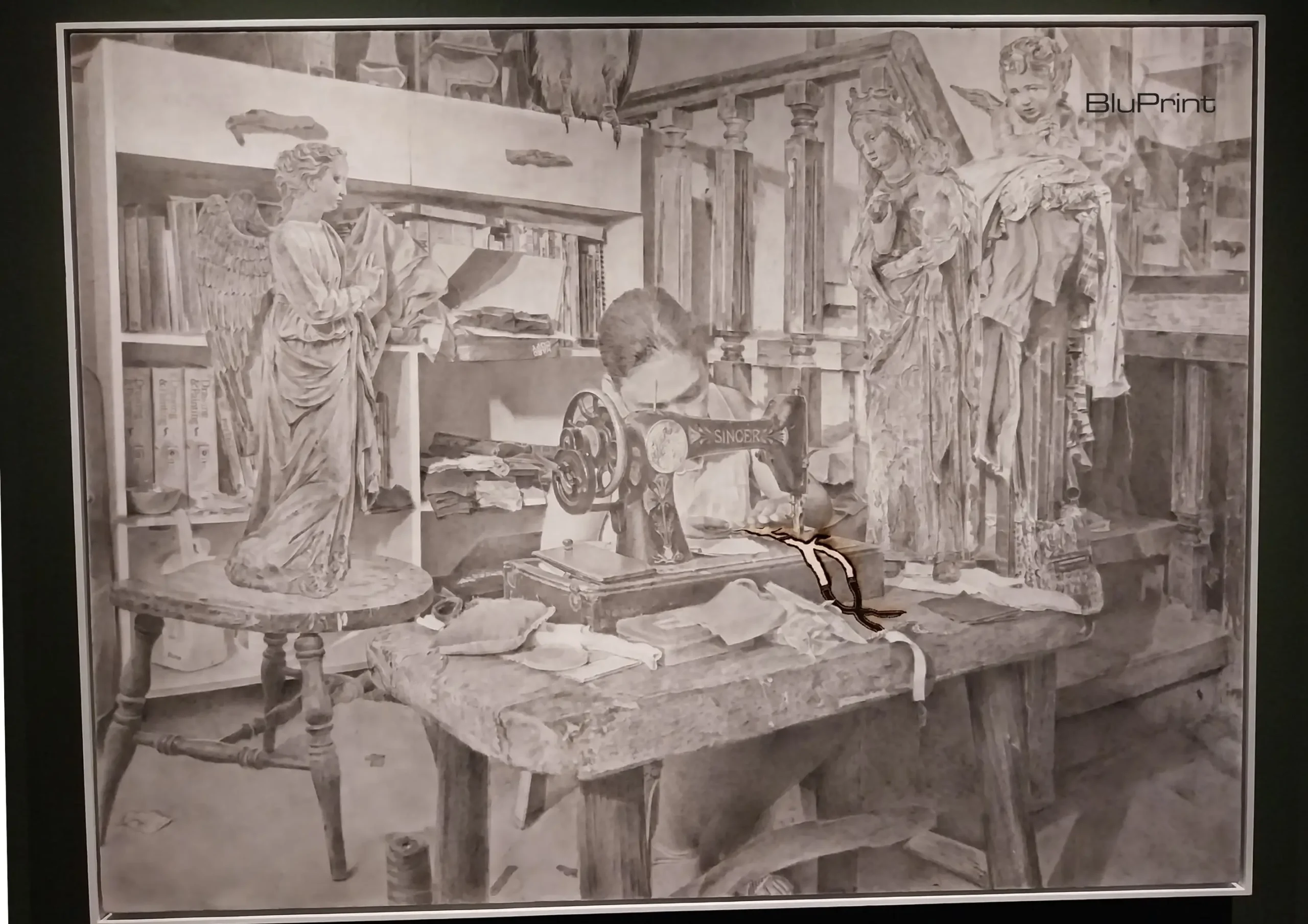 One of Rando Onia's works for their Artinformal Gallery exhibit "Archipelago of Silence."