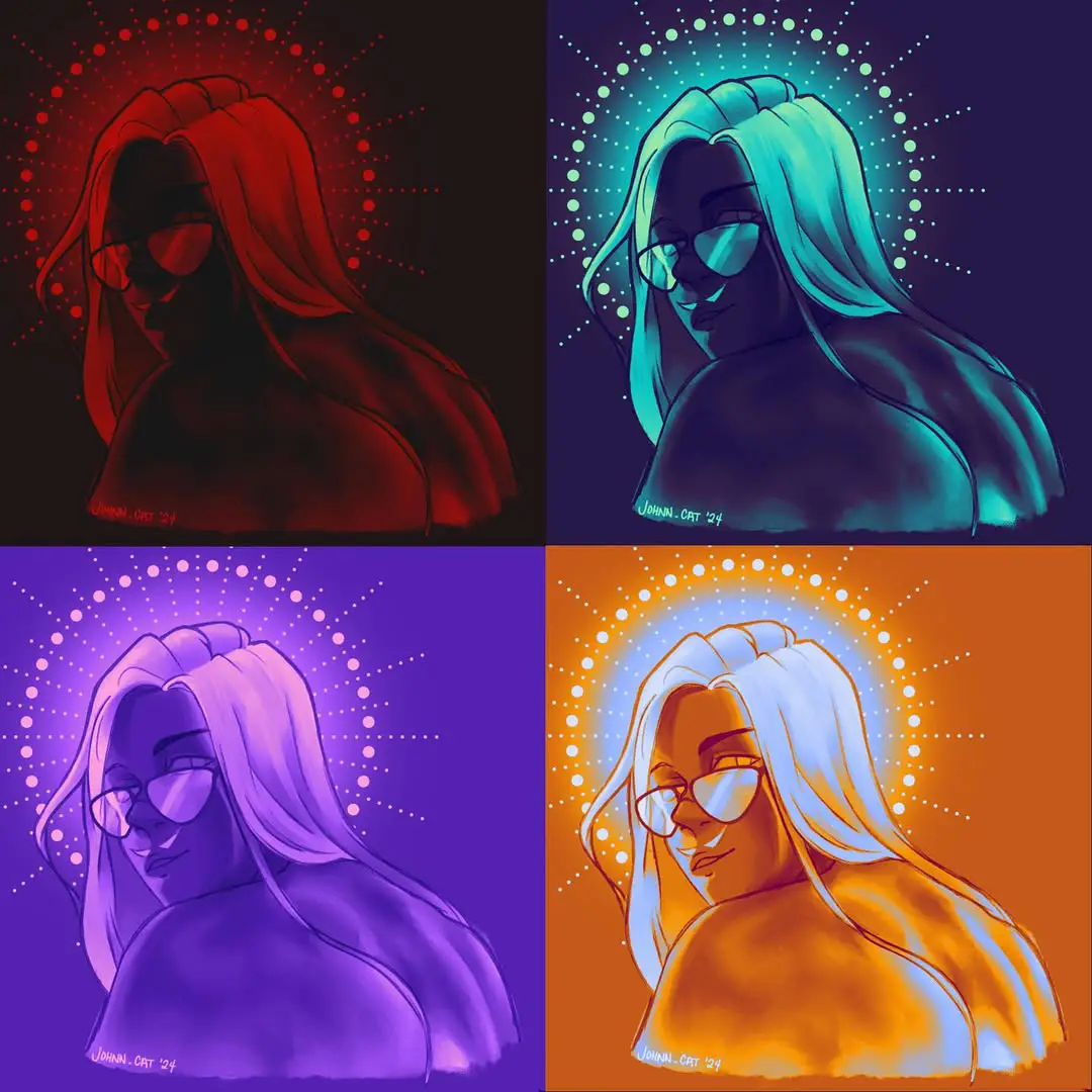 A digital artwork made by John. Photo provided by artist.