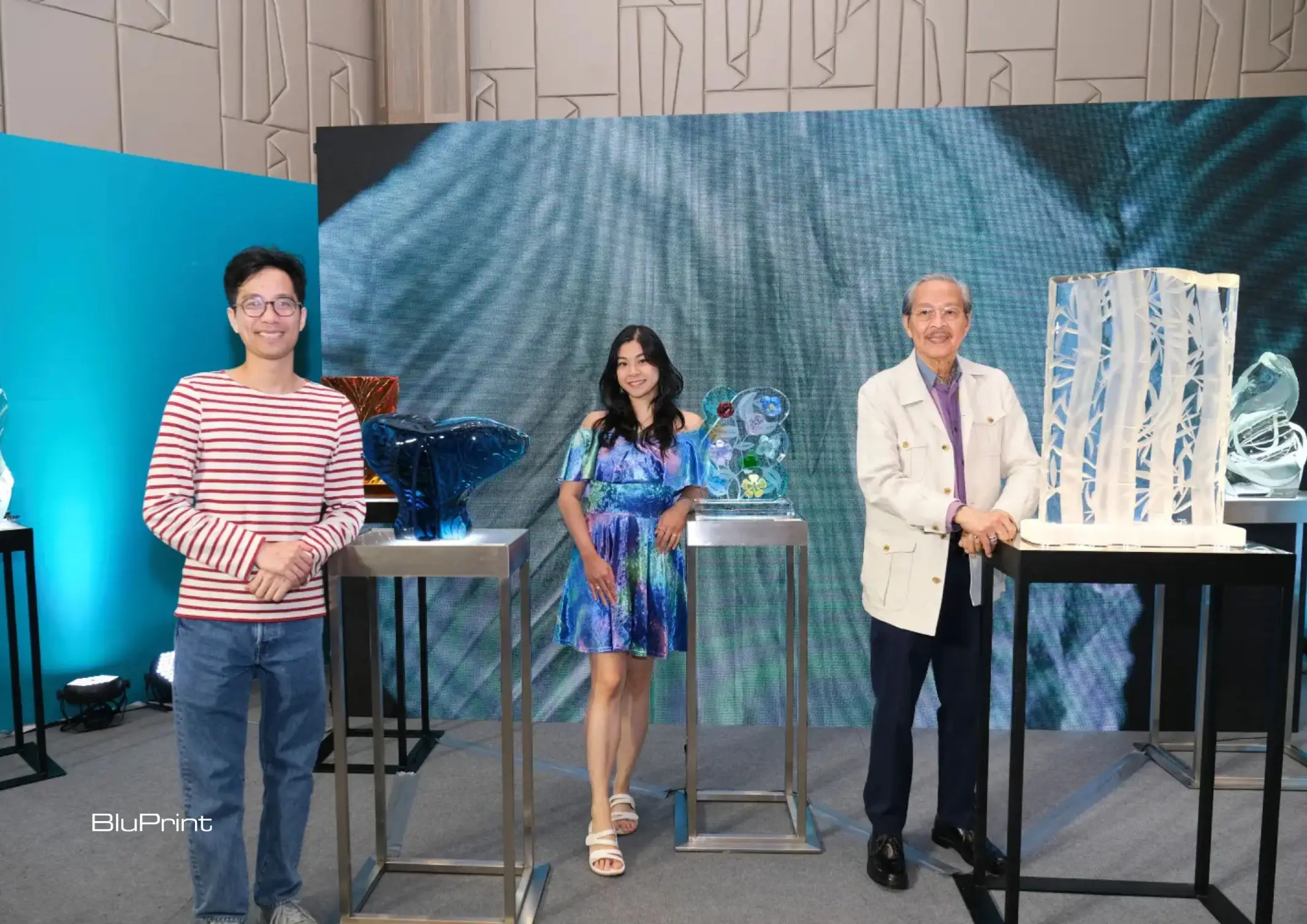 The Orlina Family, featuring Ramon, Anna, and Michael, showcasing their works for MoCAF 2025.